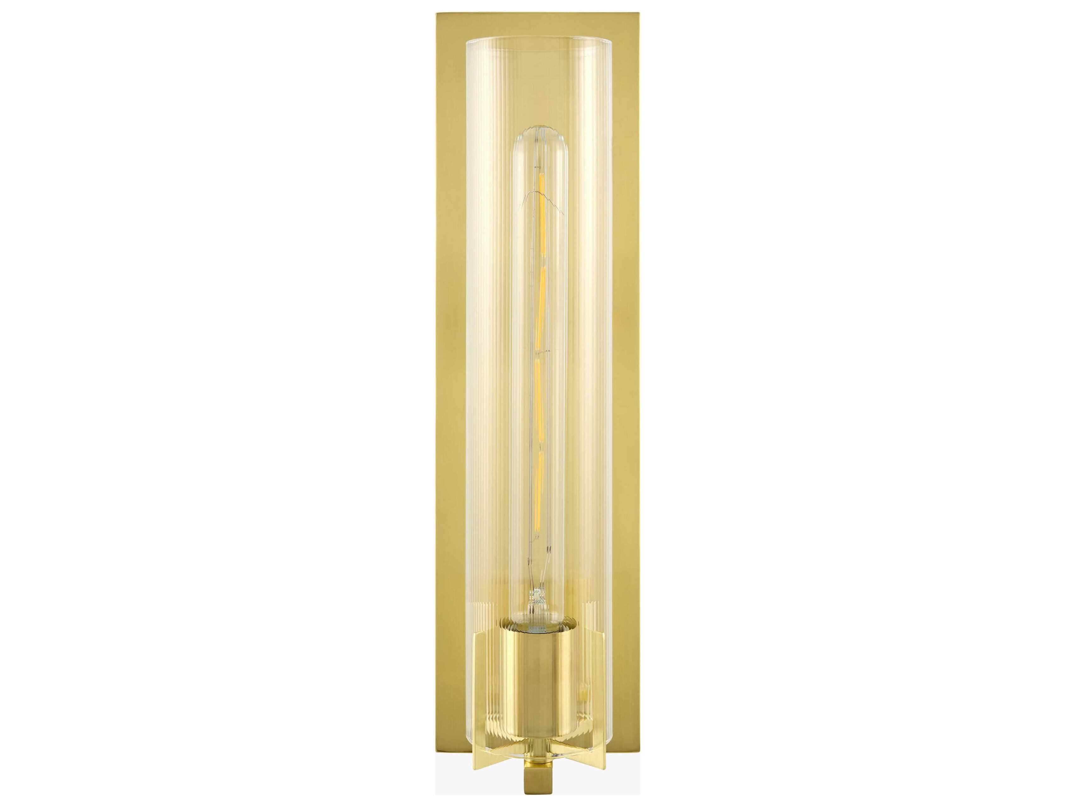 Surya Galve 1-Light Metallic Gold Wall Sconce