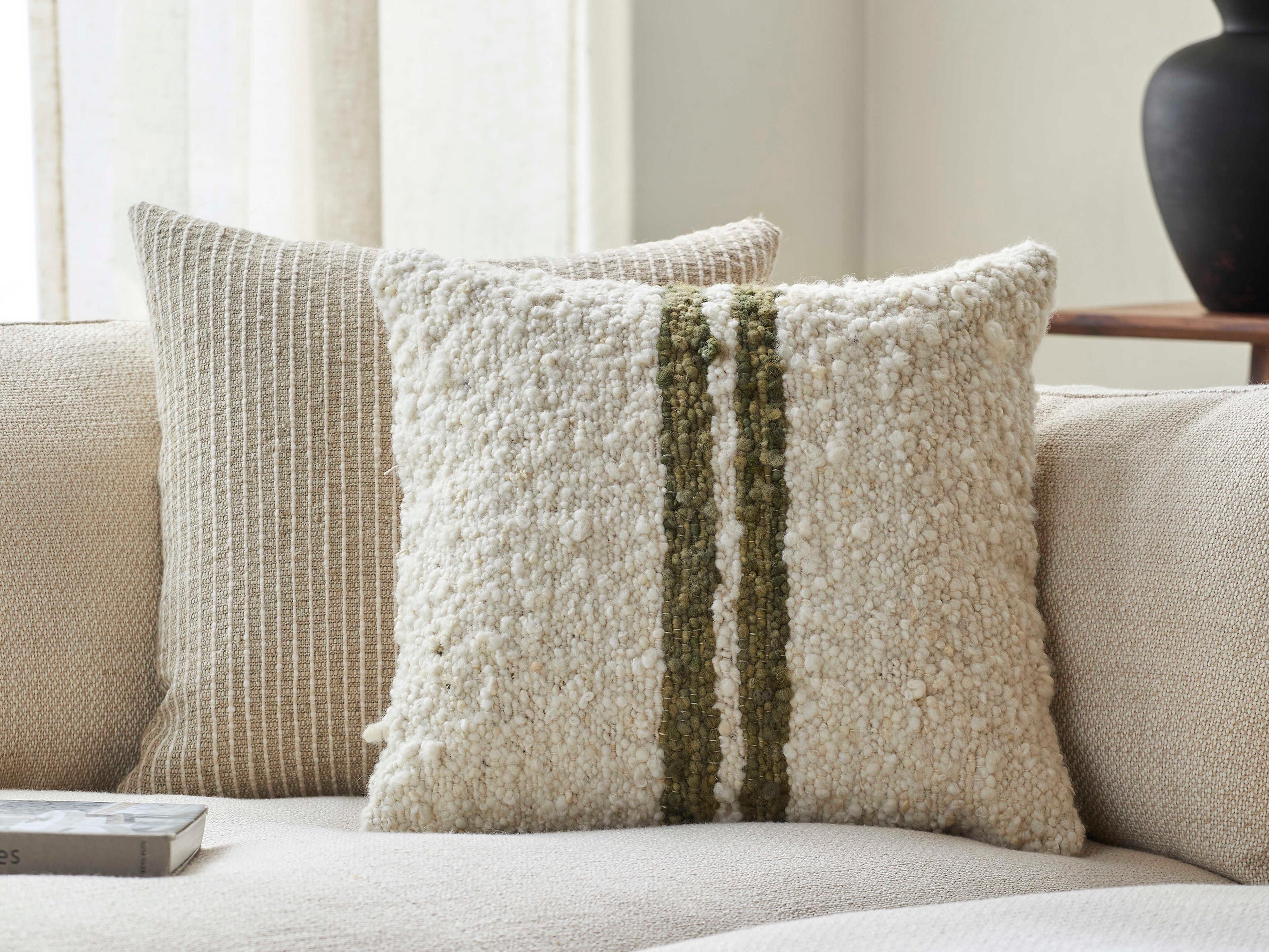 Surya Dagny Olive Pillow