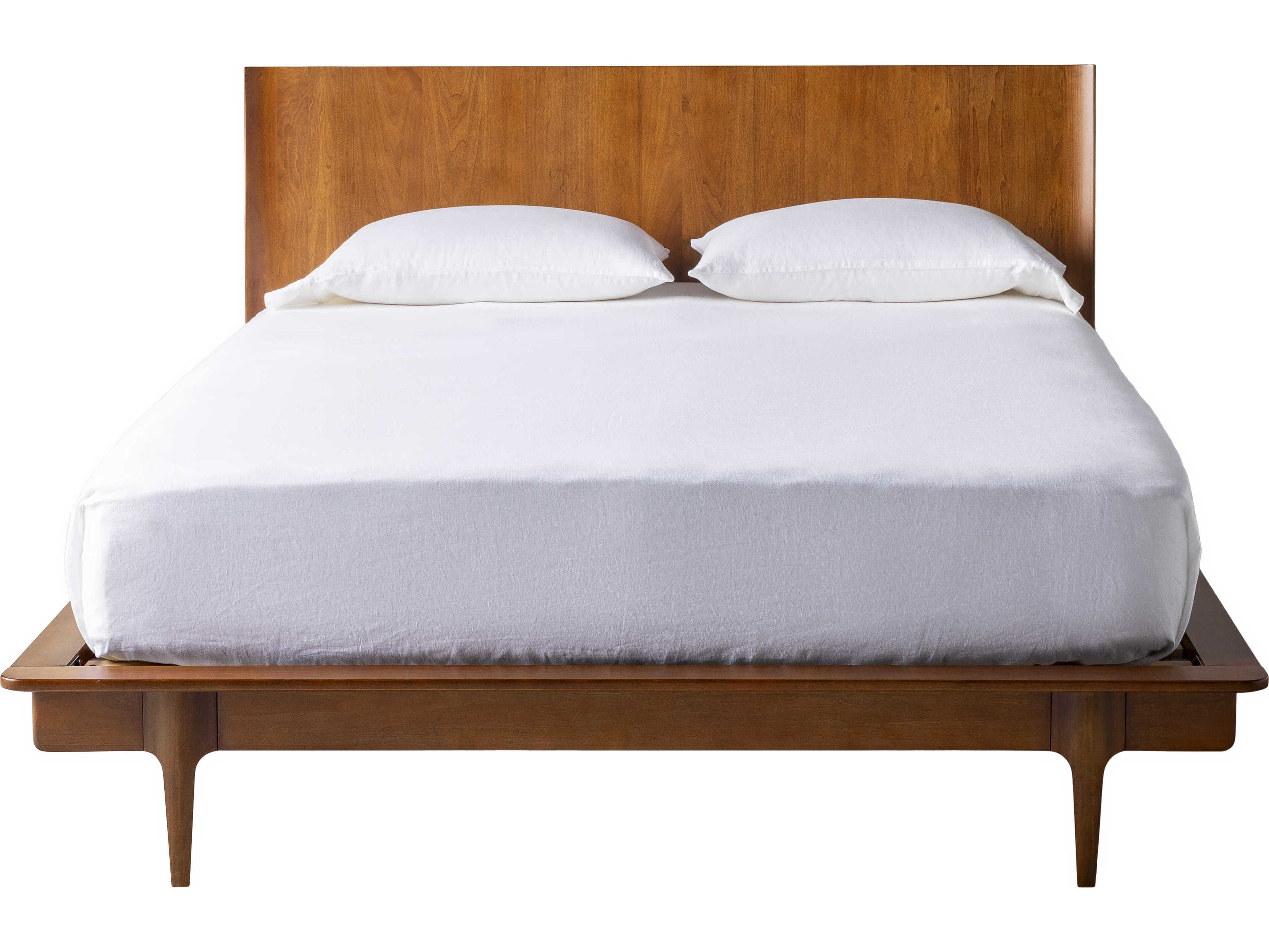 Surya Grande Brown Poplar Wood King Platform Bed