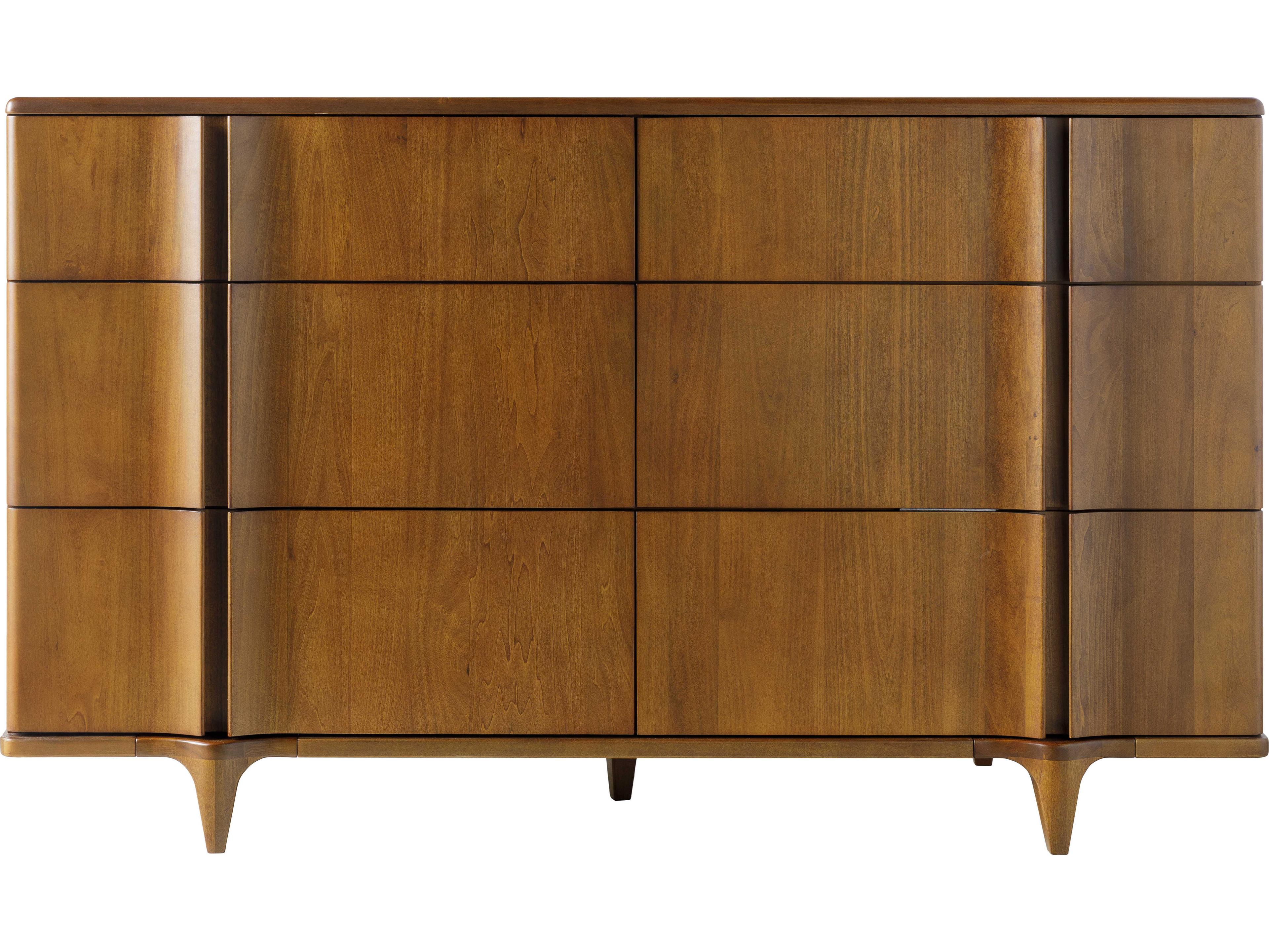 Surya Grande 6-Drawers Poplar Wood Double Dresser