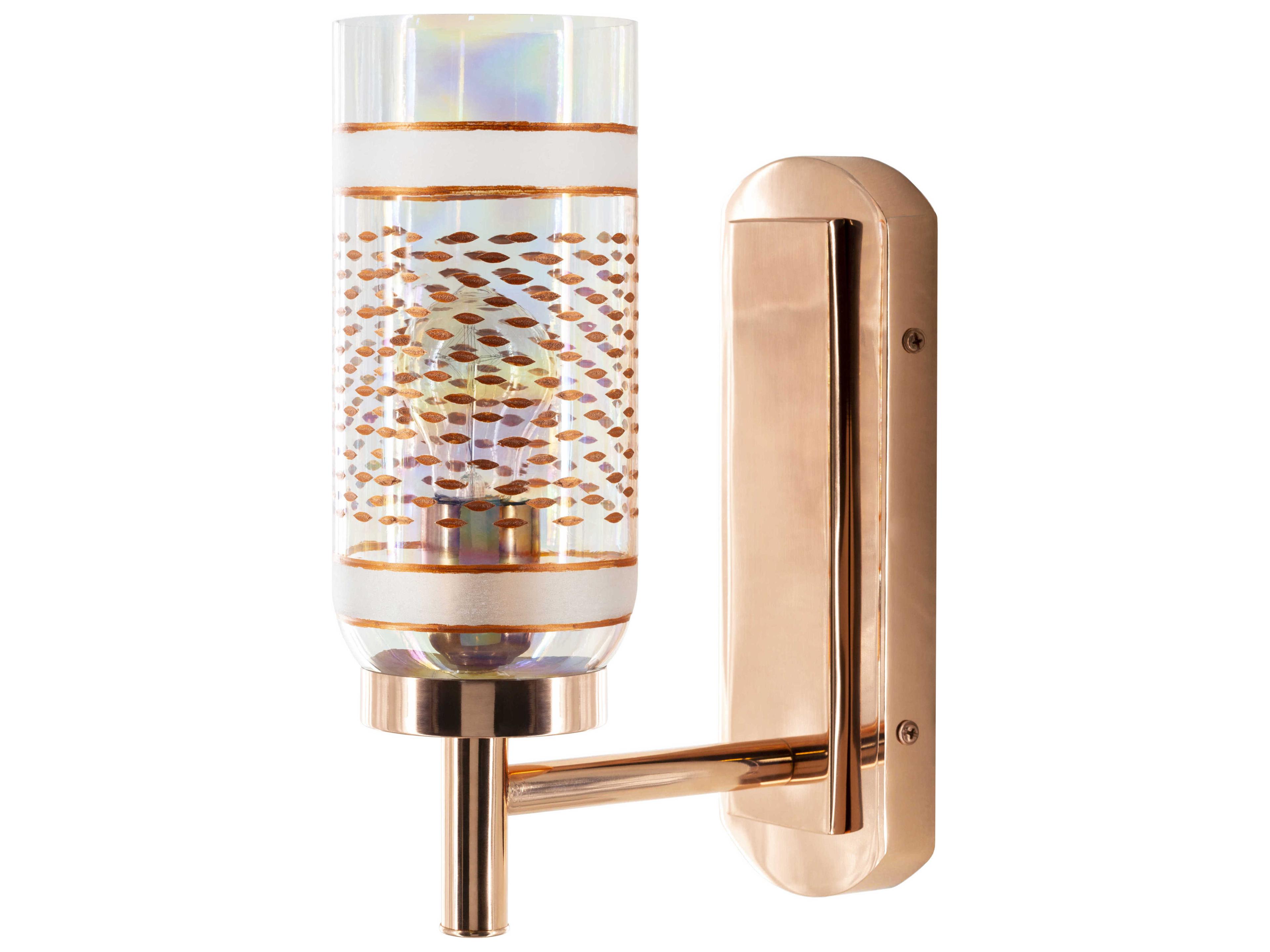 Surya Greger 1-Light Metallic Copper Wall Sconce