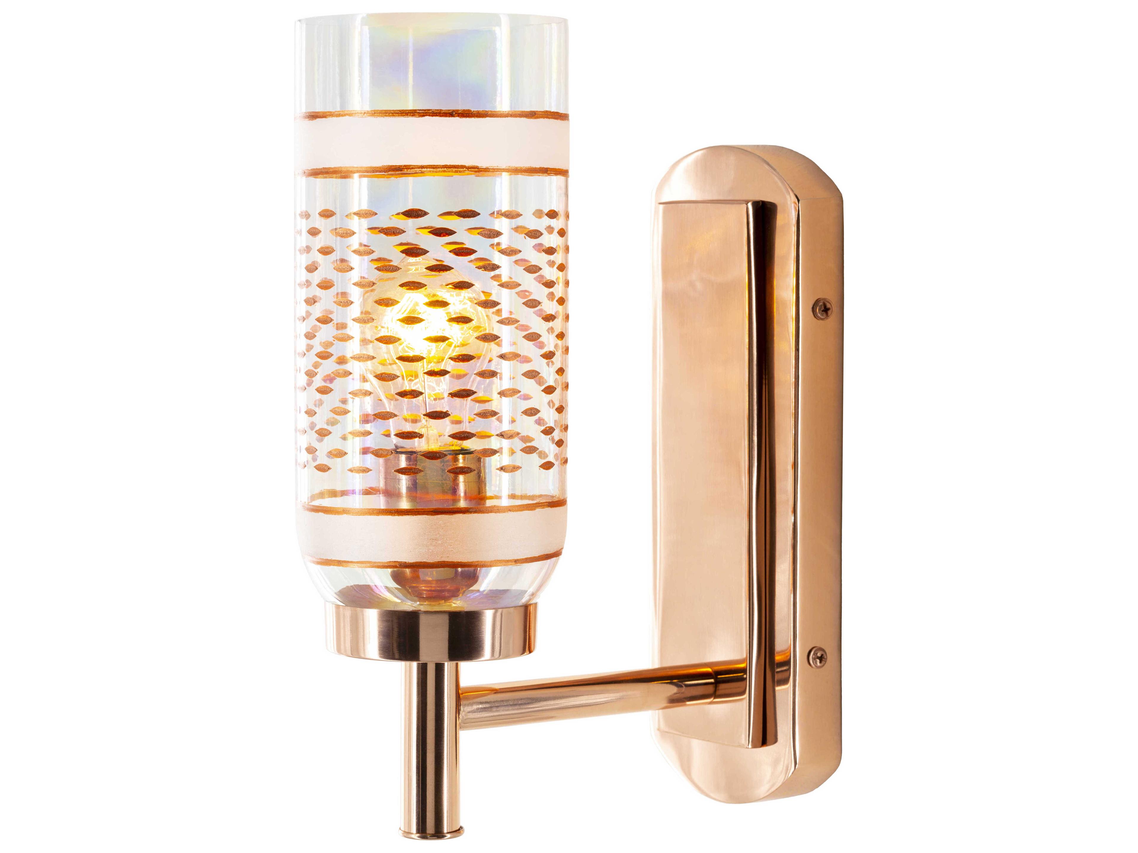Surya Greger 1-Light Metallic Copper Wall Sconce