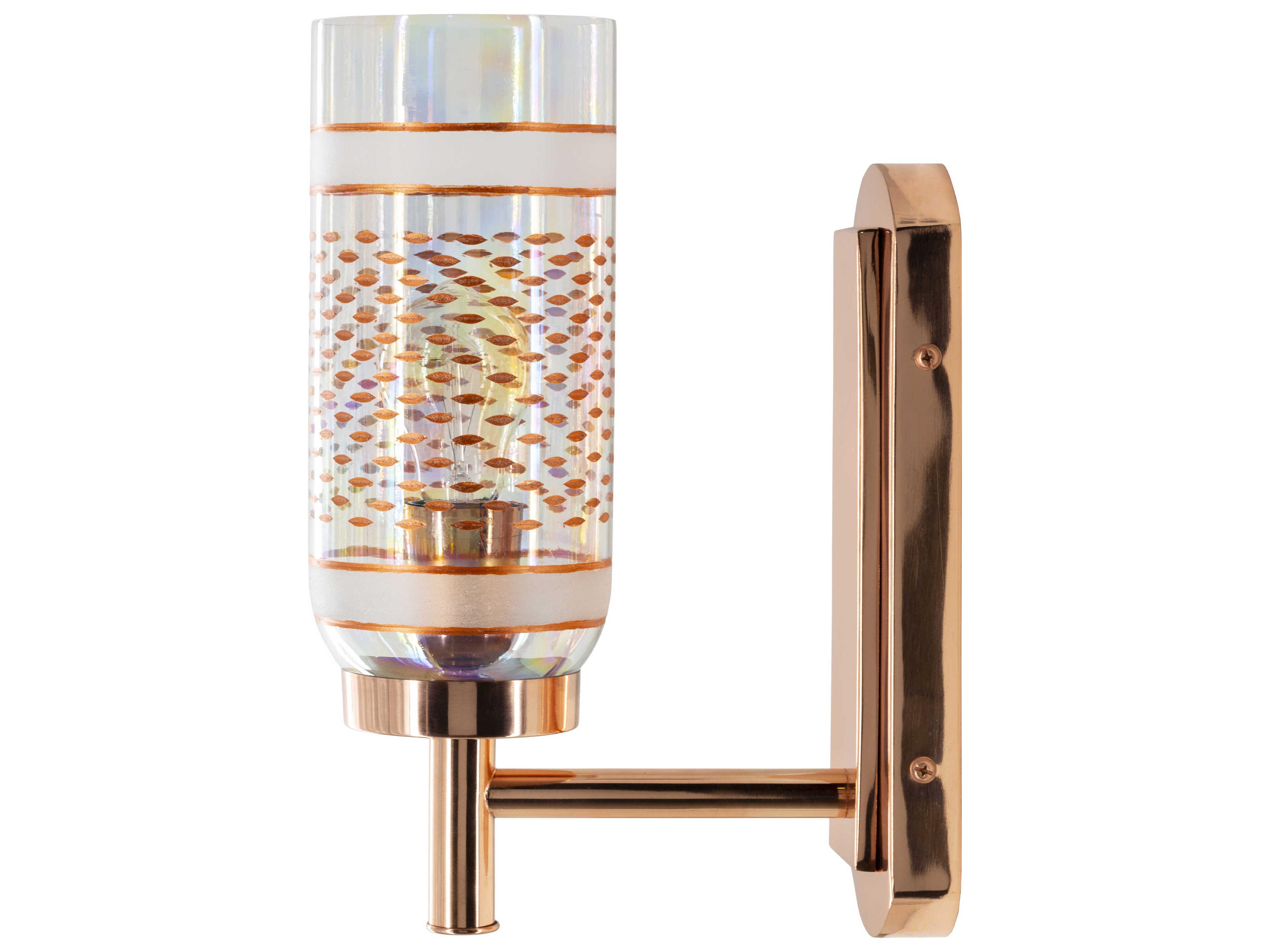 Surya Greger 1-Light Metallic Copper Wall Sconce