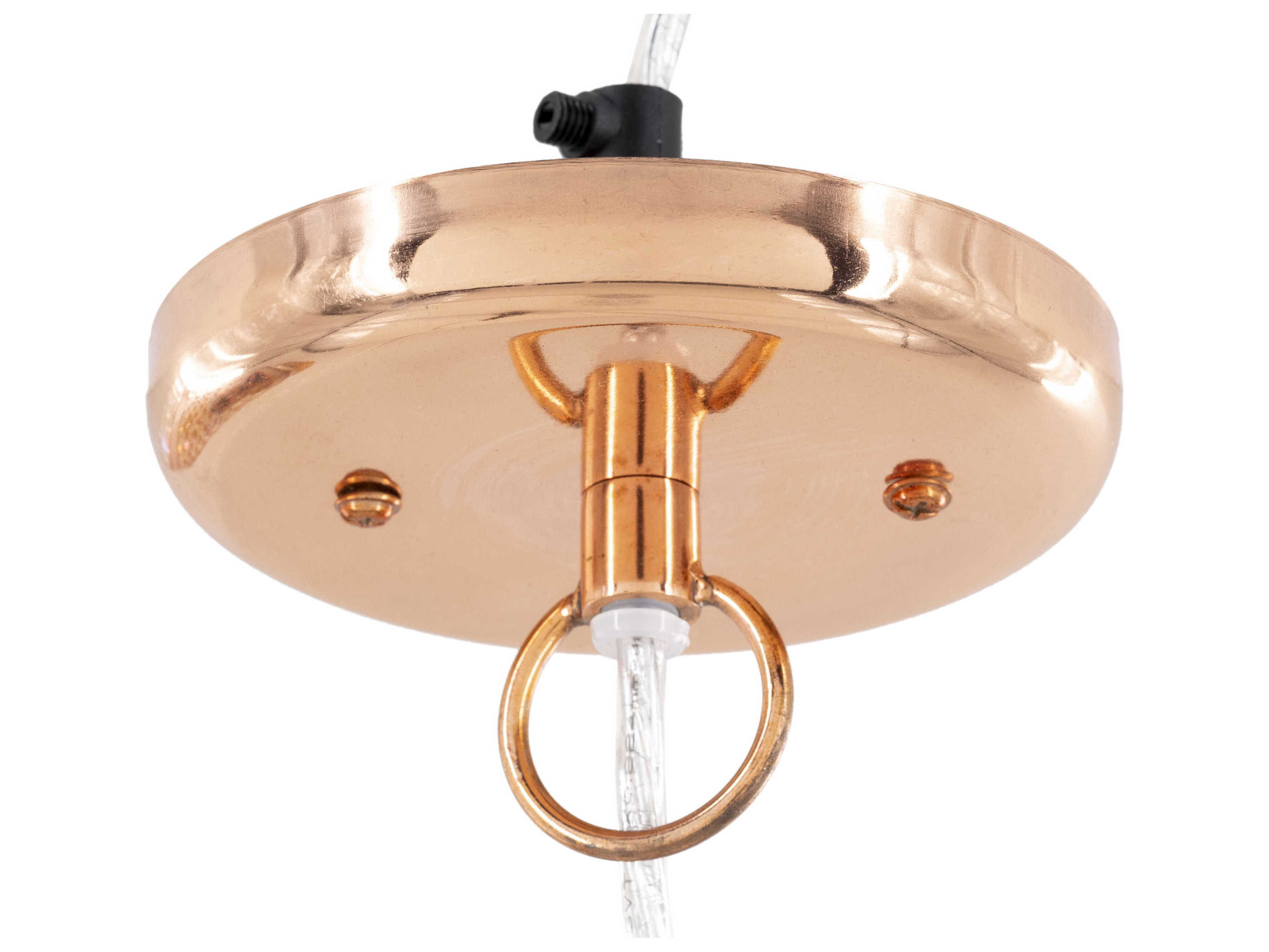 Surya Greger 1-Light Metallic Copper Mini Pendant
