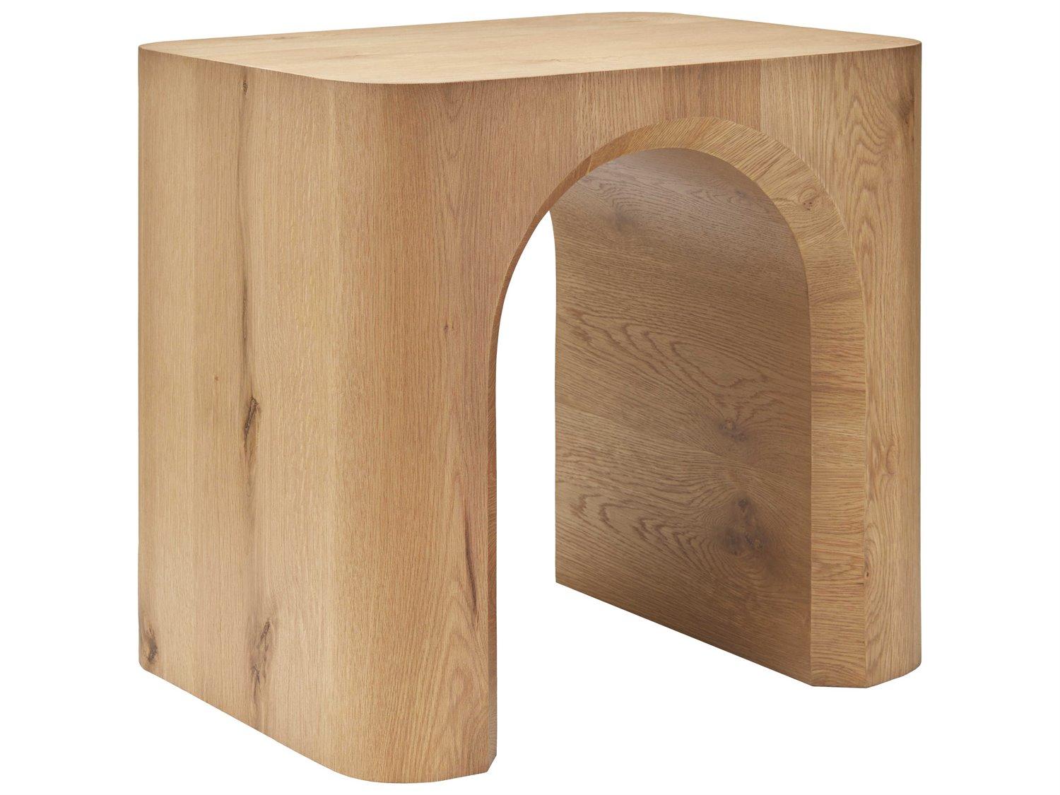 Surya Grayson Rectangular Wood Brown End Table