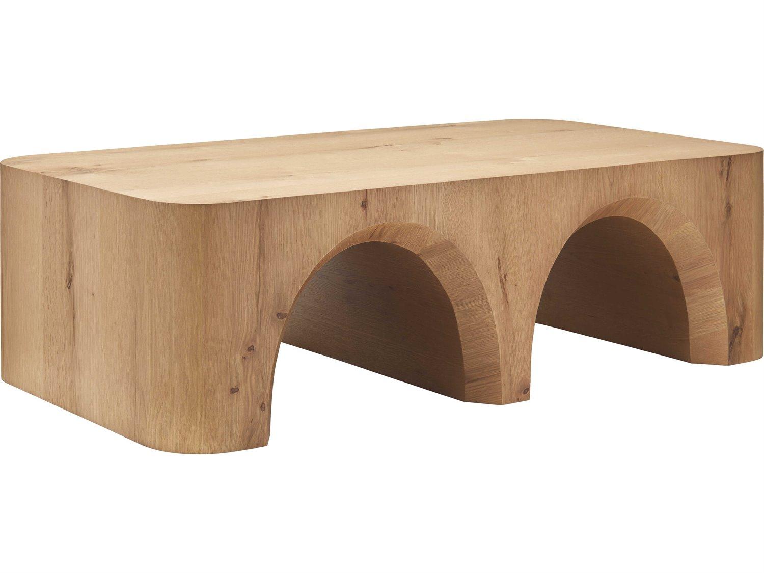 Surya Grayson Rectangular Wood Brown Coffee Table