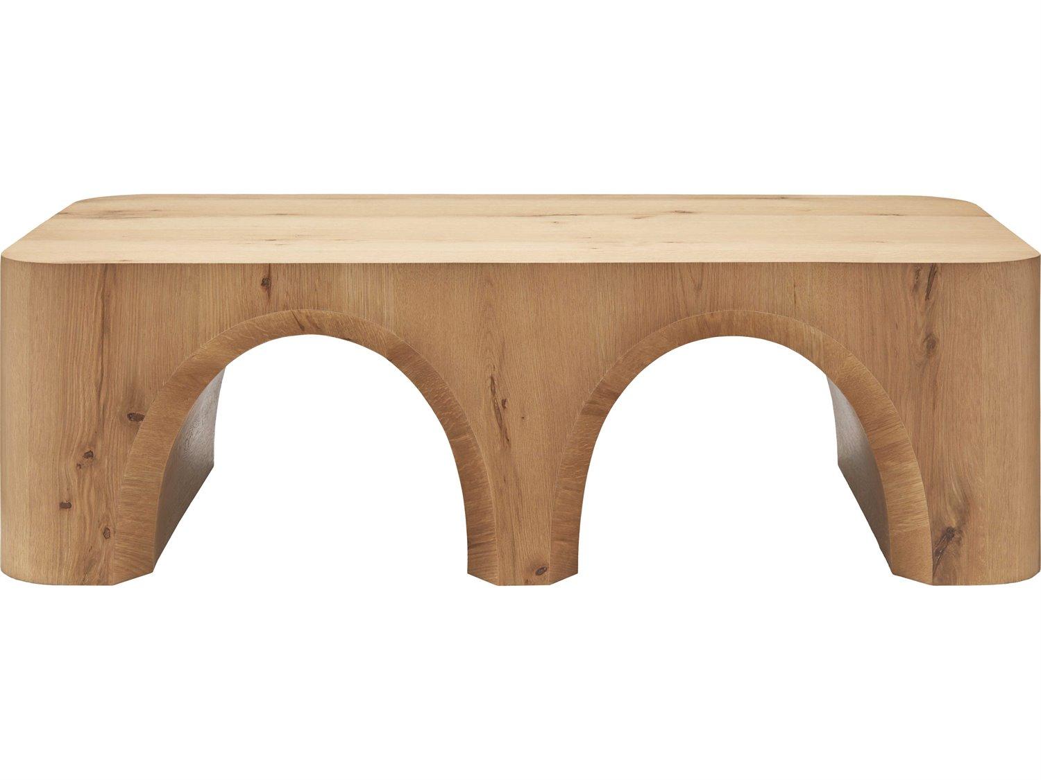 Surya Grayson Rectangular Wood Brown Coffee Table