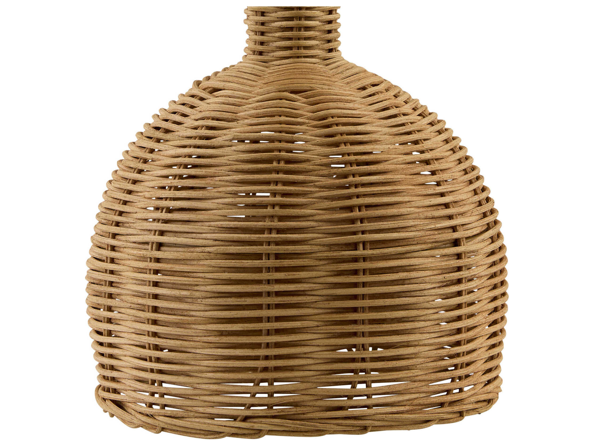 Surya Grotta Brown Wheat Linen Table Lamp