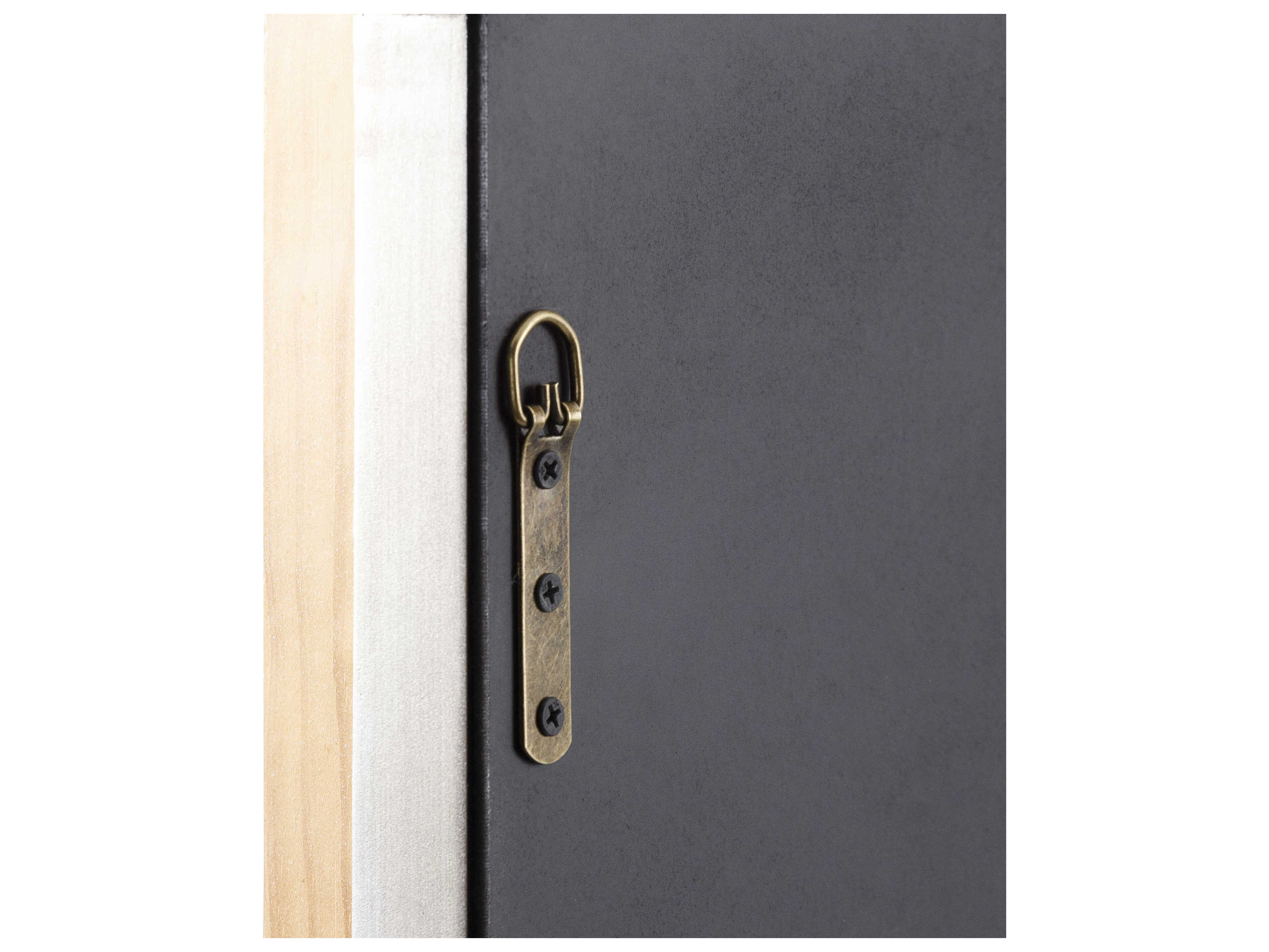 Surya Highclere Metallic Silver Rectangular Wall Mirror