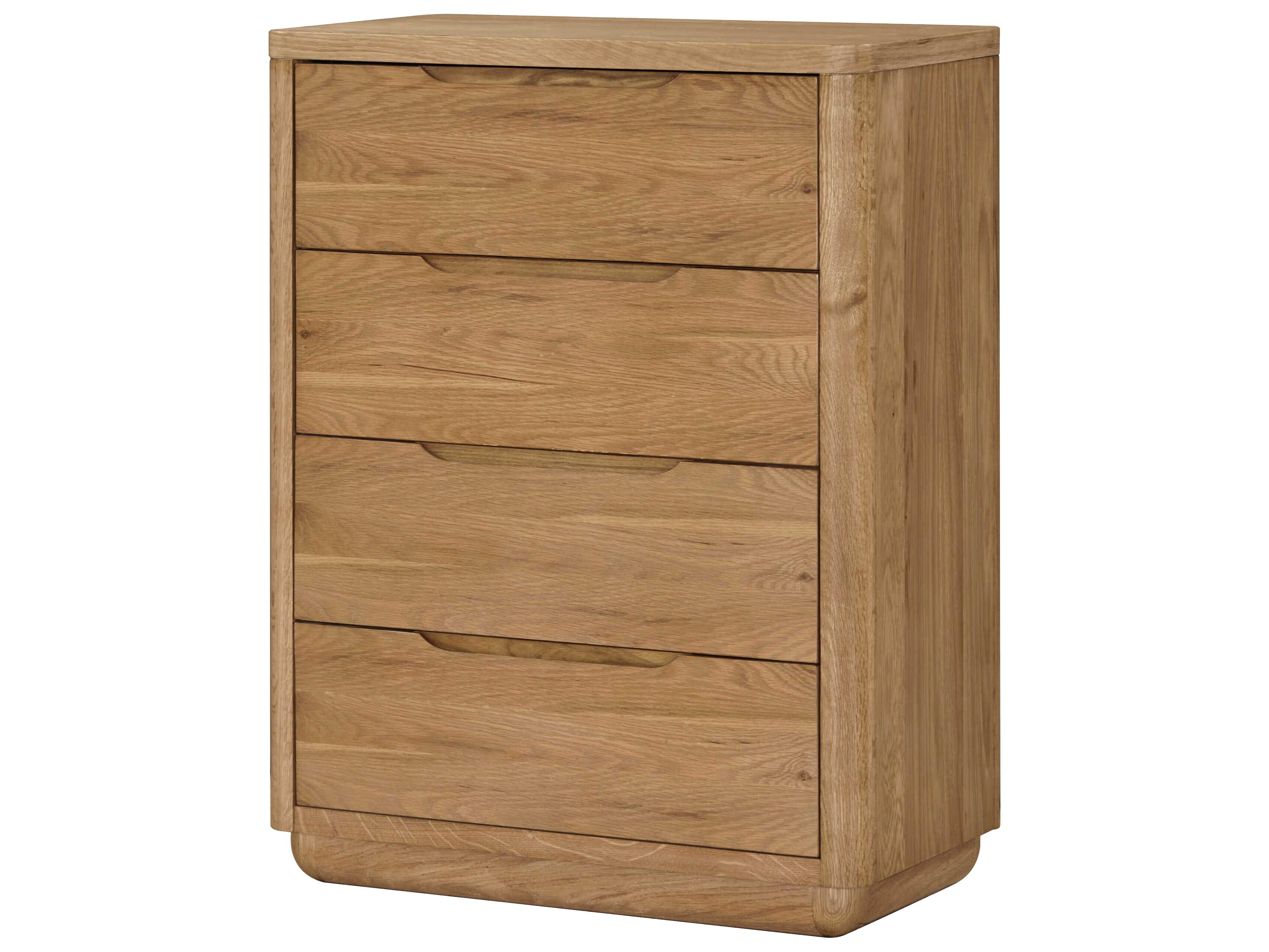 Surya Hundley 4-Drawers Oak Wood Dresser