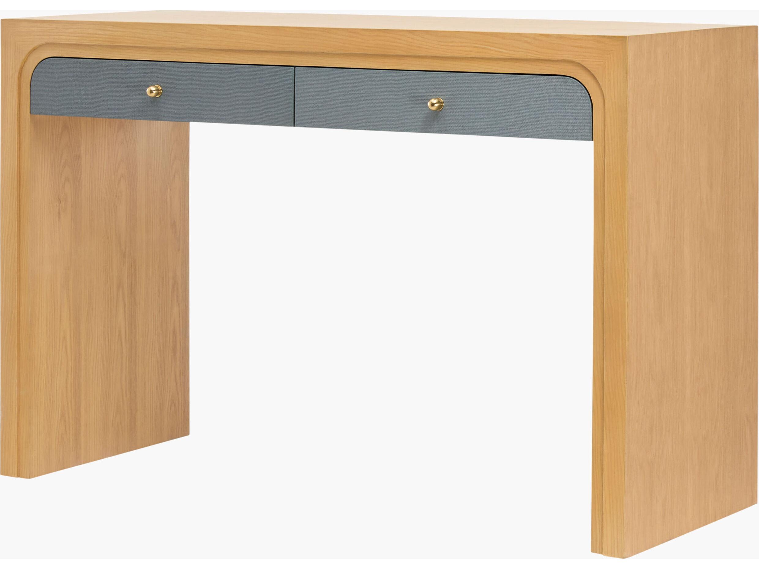 Surya Helene Rectangular Wood Black Console Table