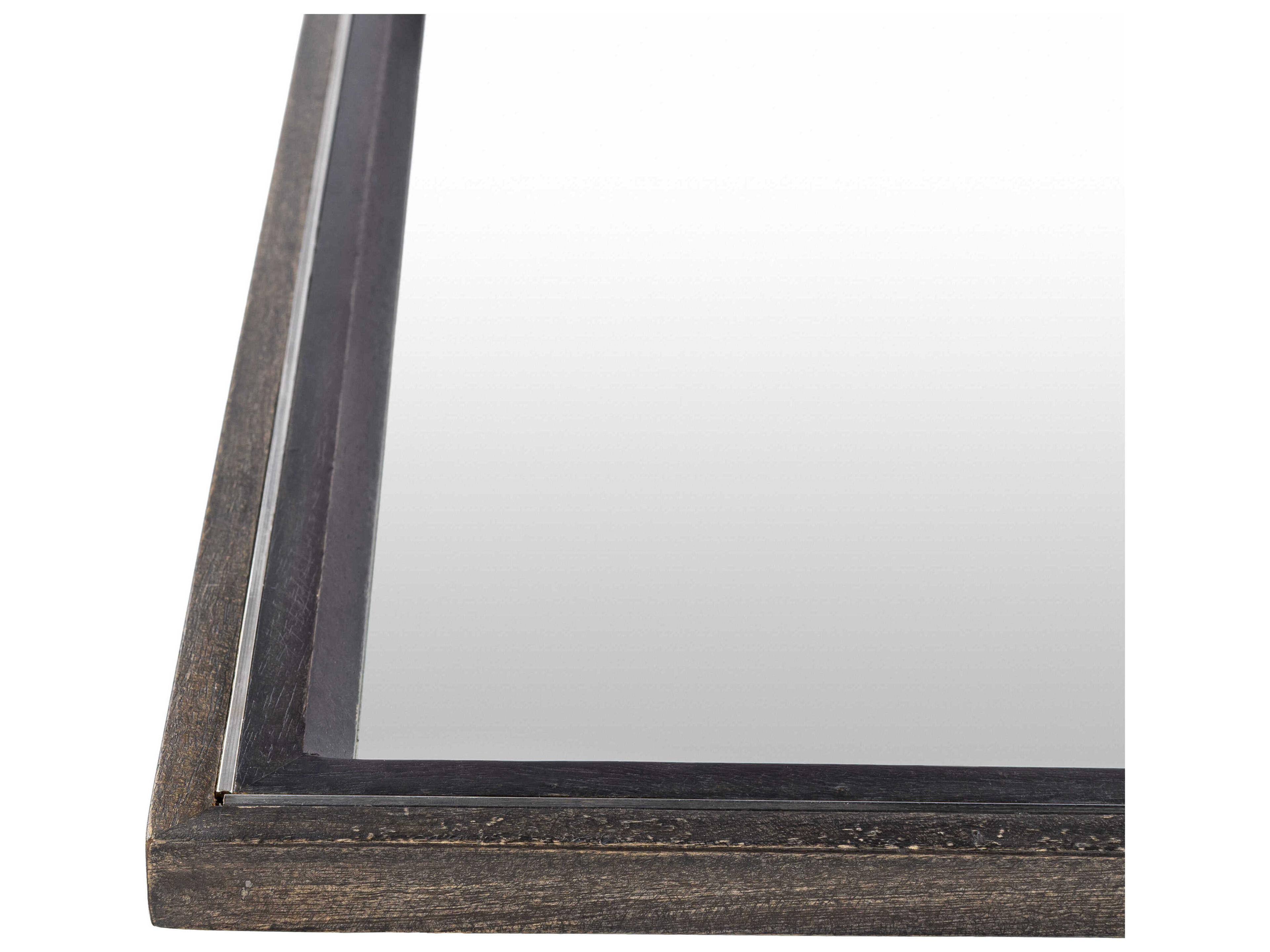 Surya Hanover Gray Rectangular Wall Mirror