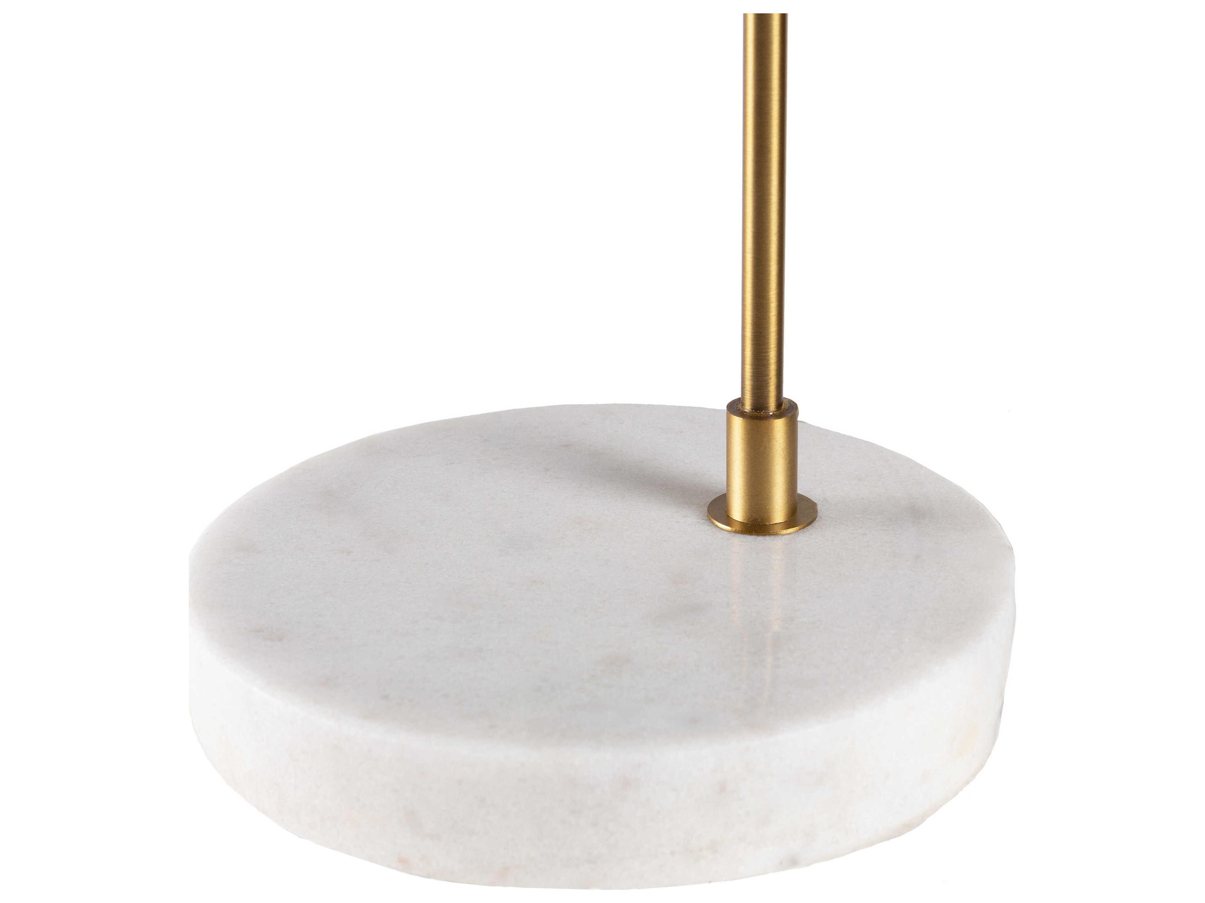 Surya Hannity Metallic Brass Metal Desk Lamp