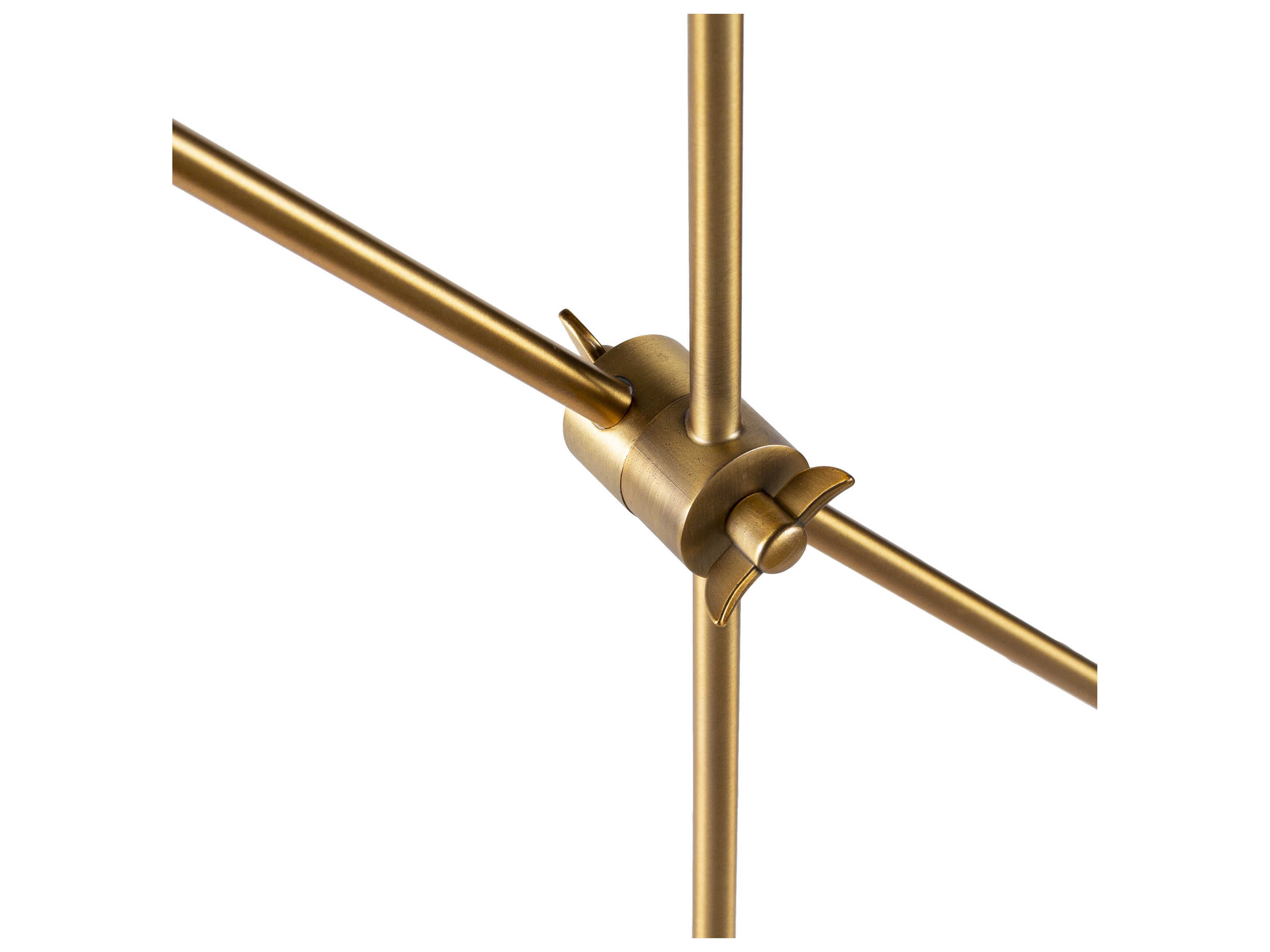 Surya Hannity Metallic Brass Metal Desk Lamp