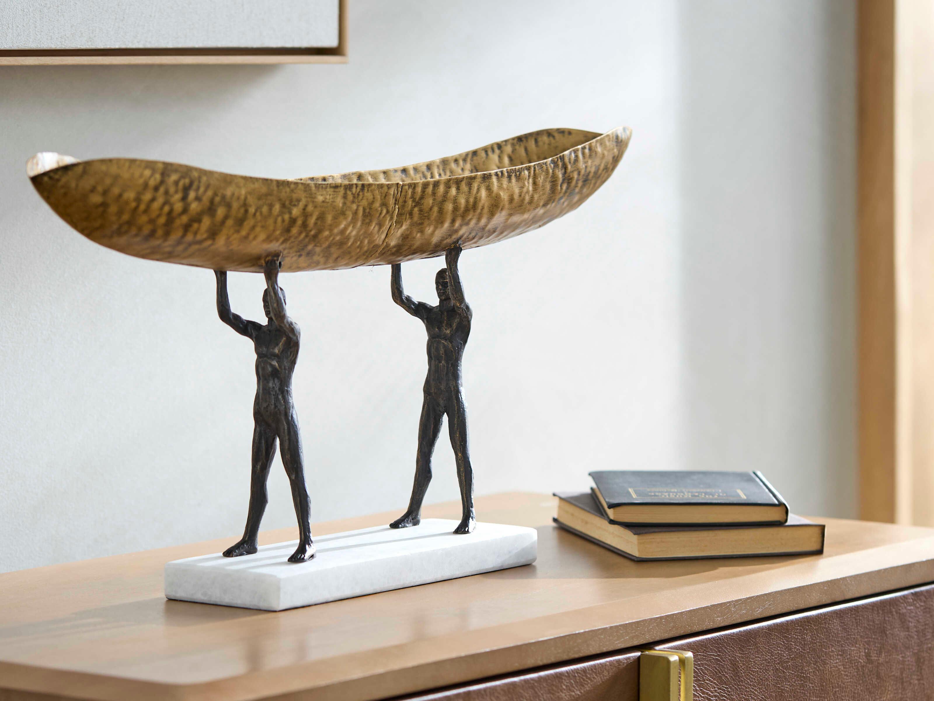 Surya Homo Sapiens Metallic Gold Decorative Bowl