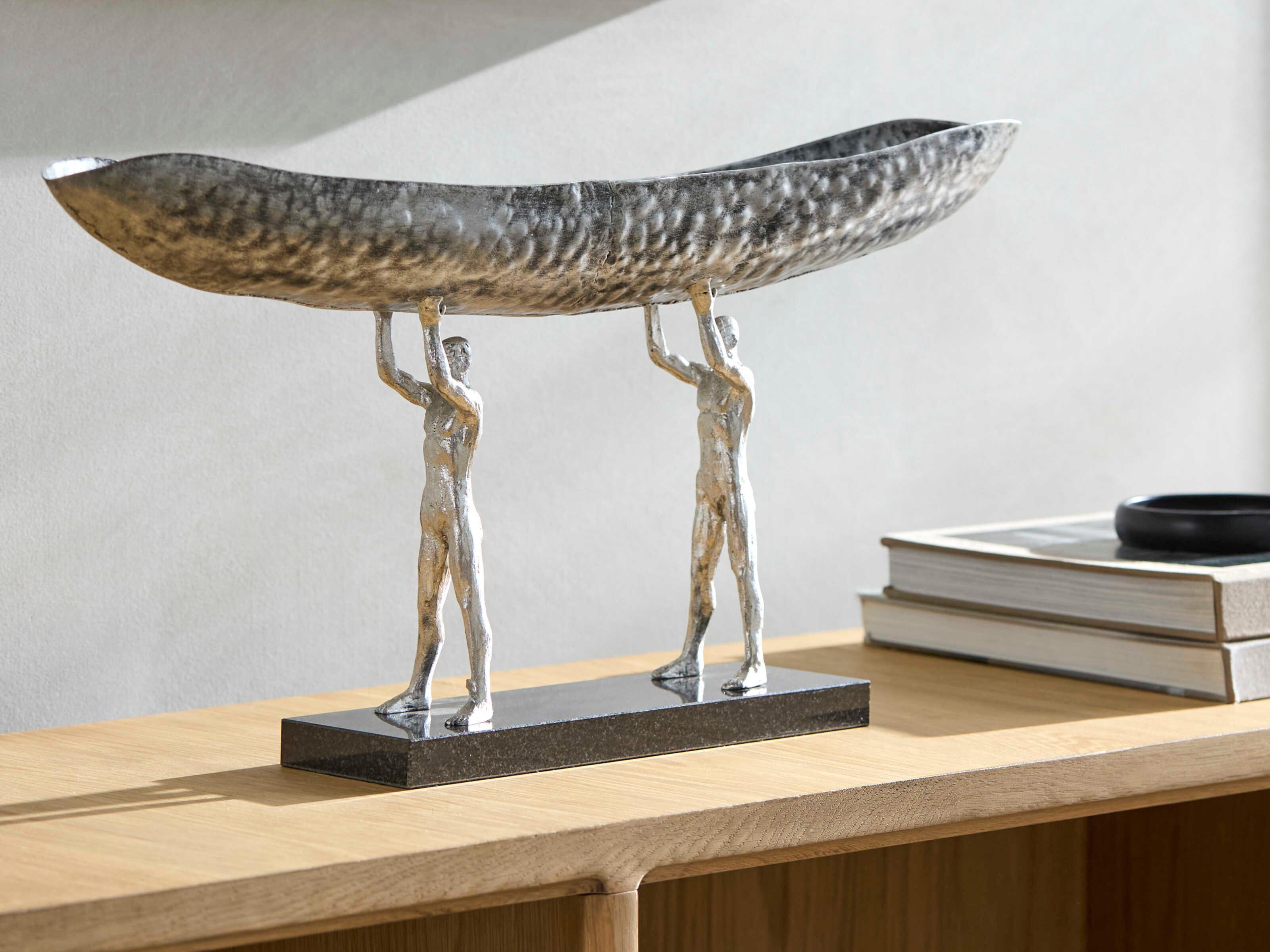 Surya Homo Sapiens Metallic Nickel Decorative Bowl