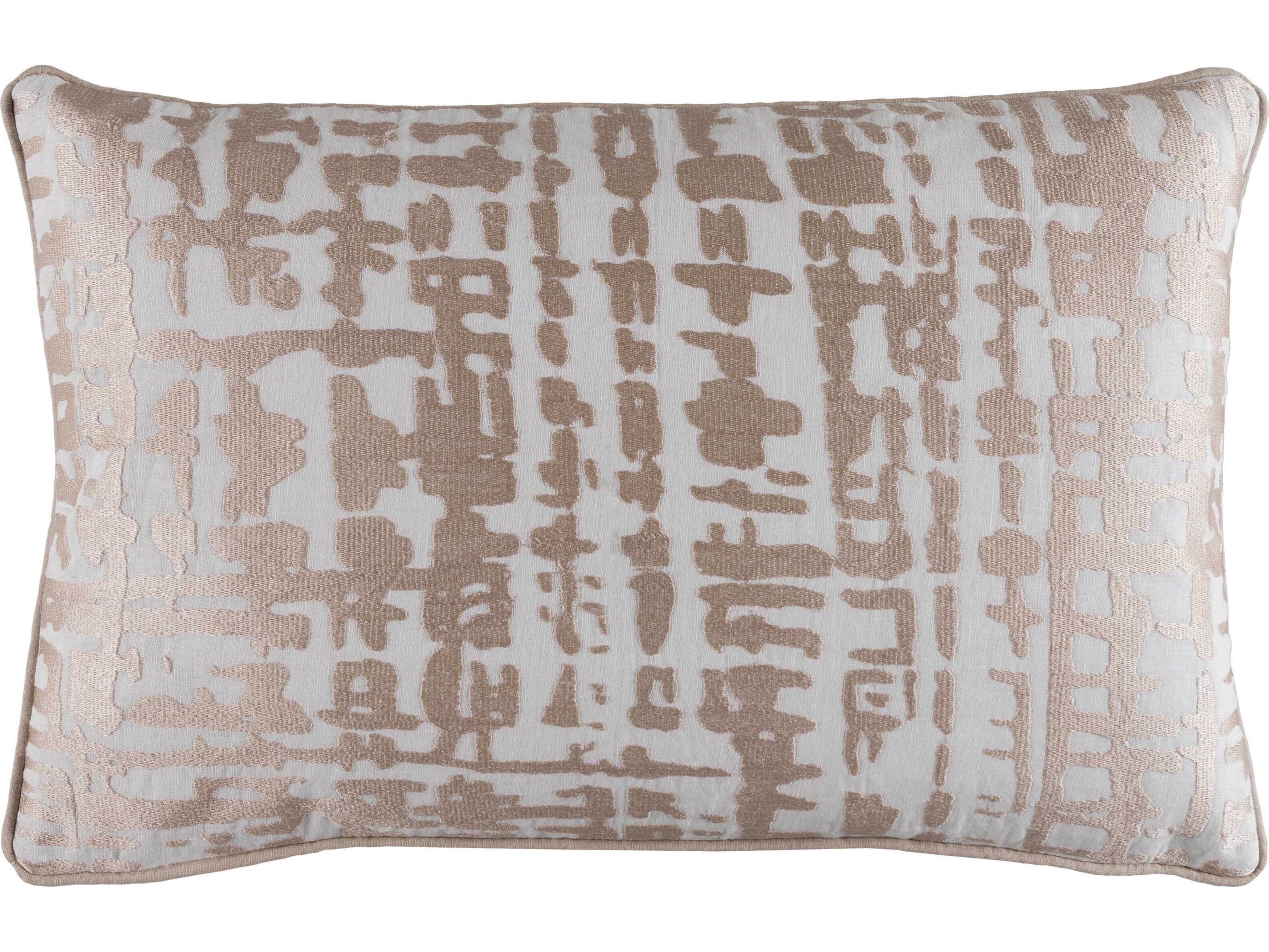Surya Hessian White Pillow
