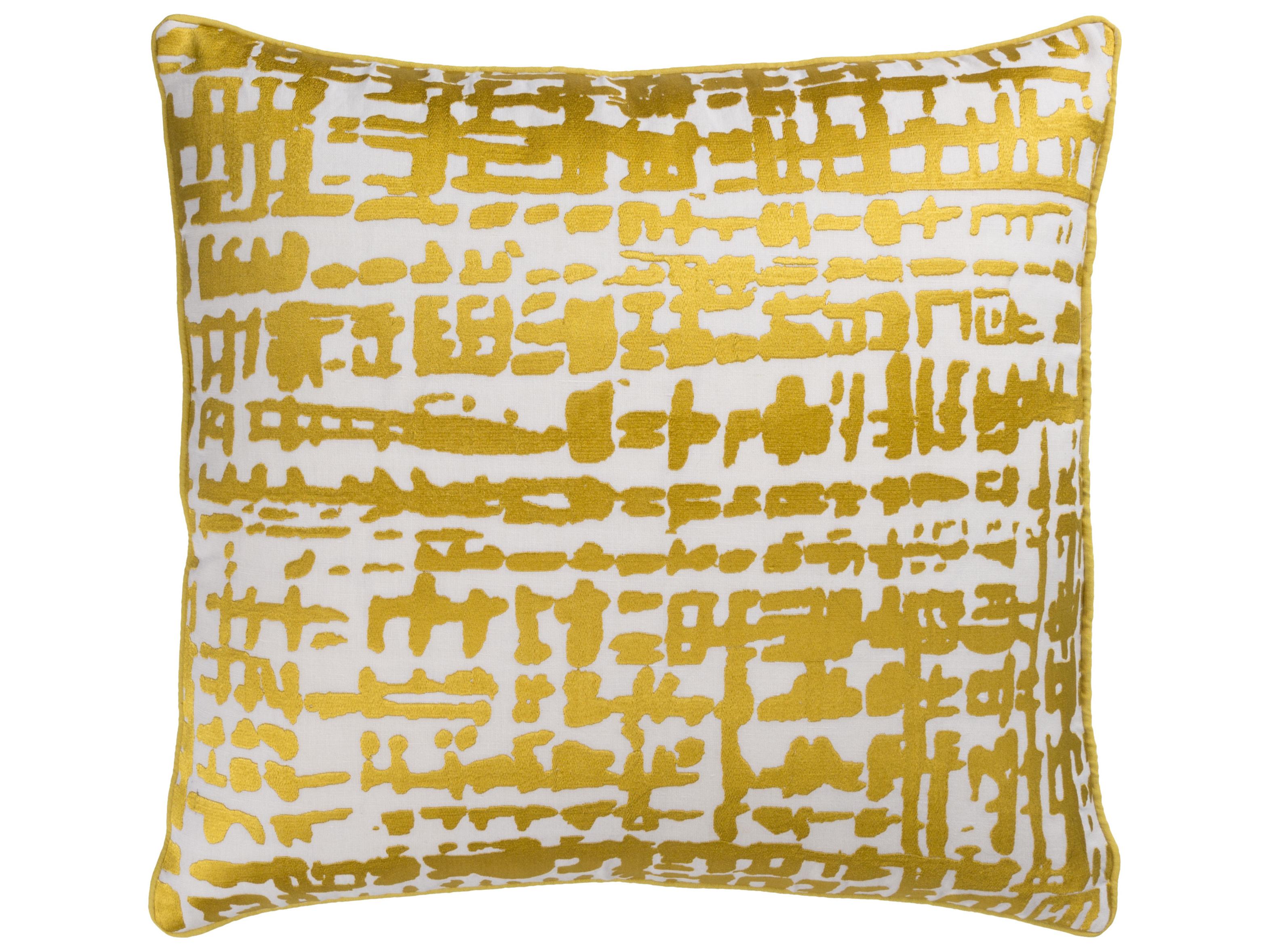 Surya Hessian Metallic Gold Pillow