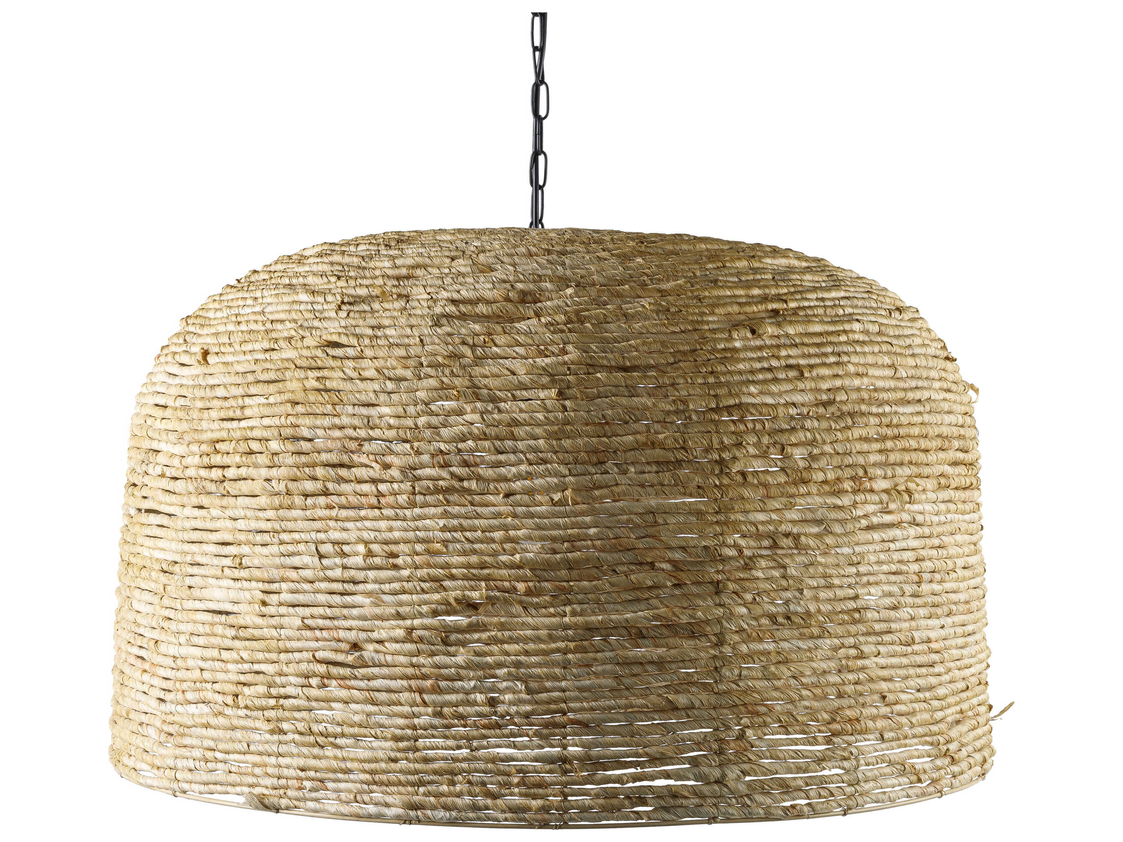 Surya Himavat 1-Light Black Brown Dome Pendant