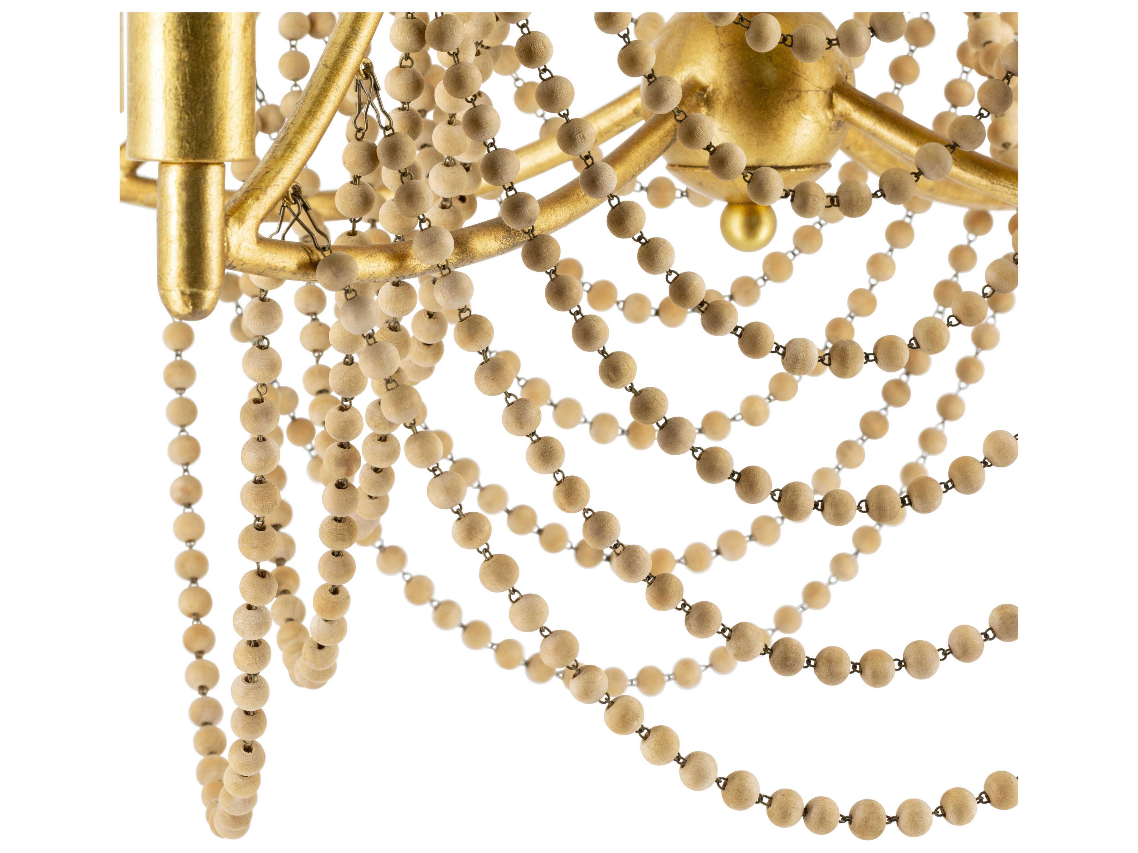 Surya Hawes 4-Light Gold Chandelier