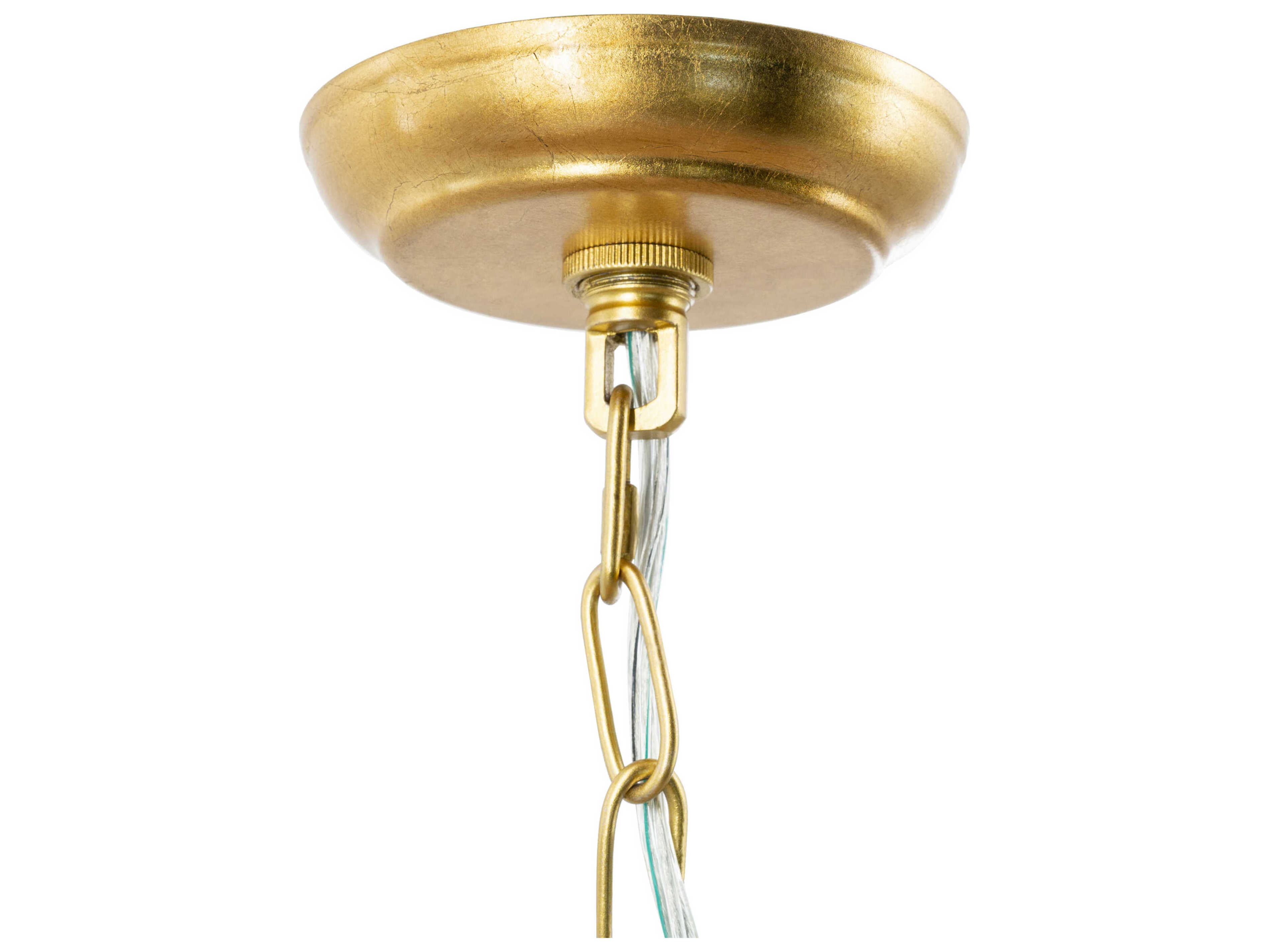 Surya Hawes 4-Light Gold Chandelier