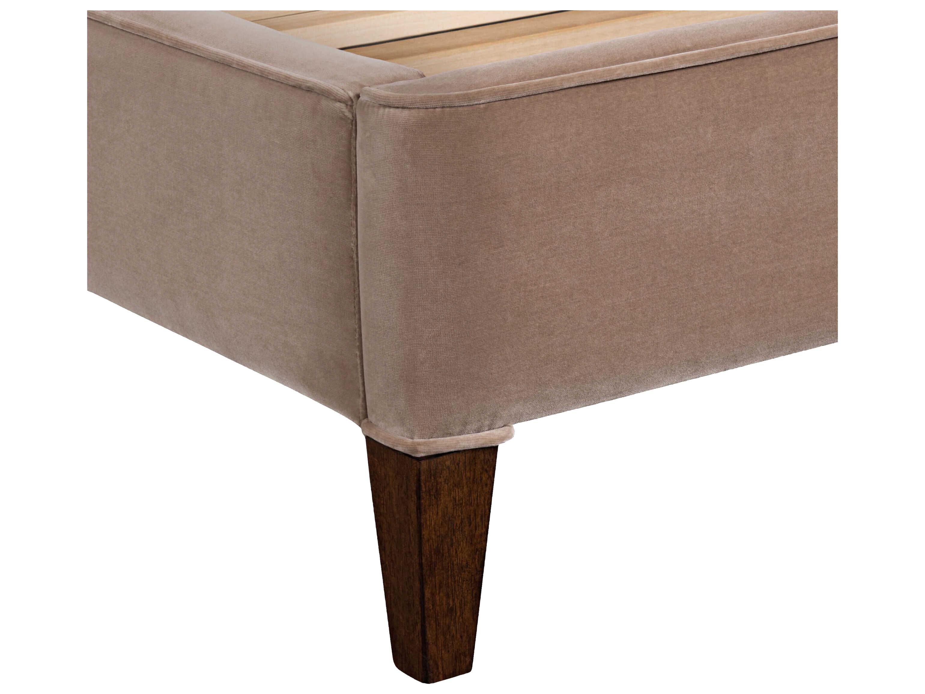 Surya Elipse Dark Brown Rubberwood Wood Queen Platform Bed