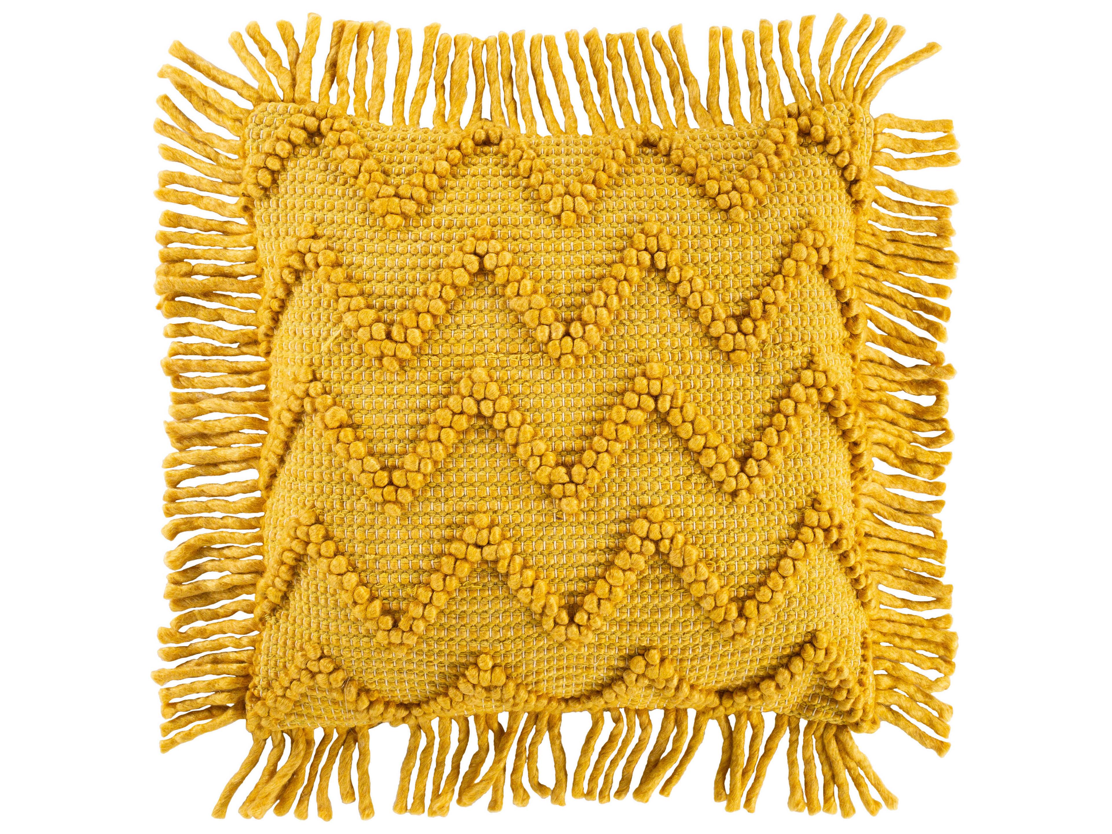 Surya Hylia Mustard / Tan Pillow