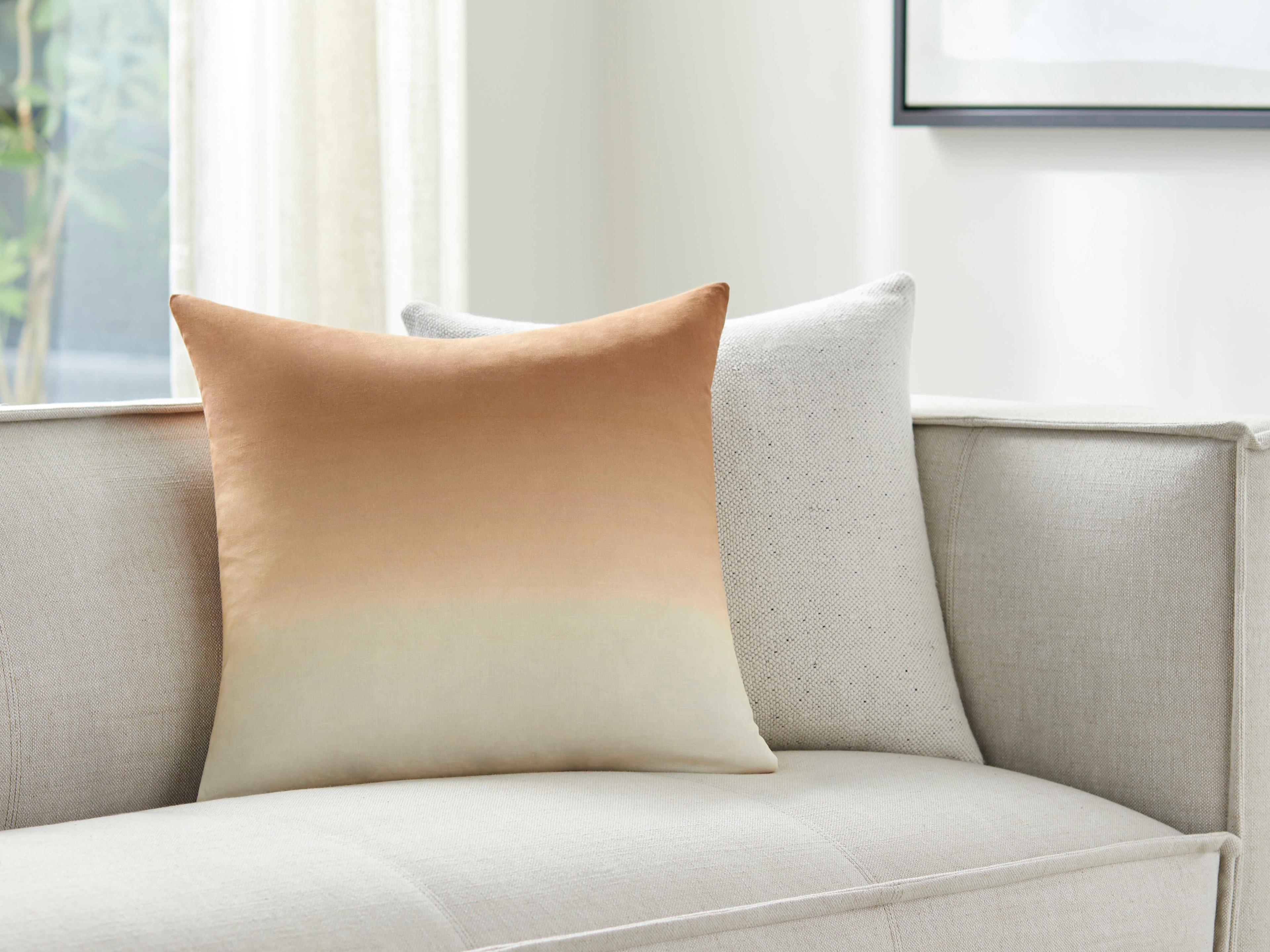 Surya Hyrum Medium Brown Pillow