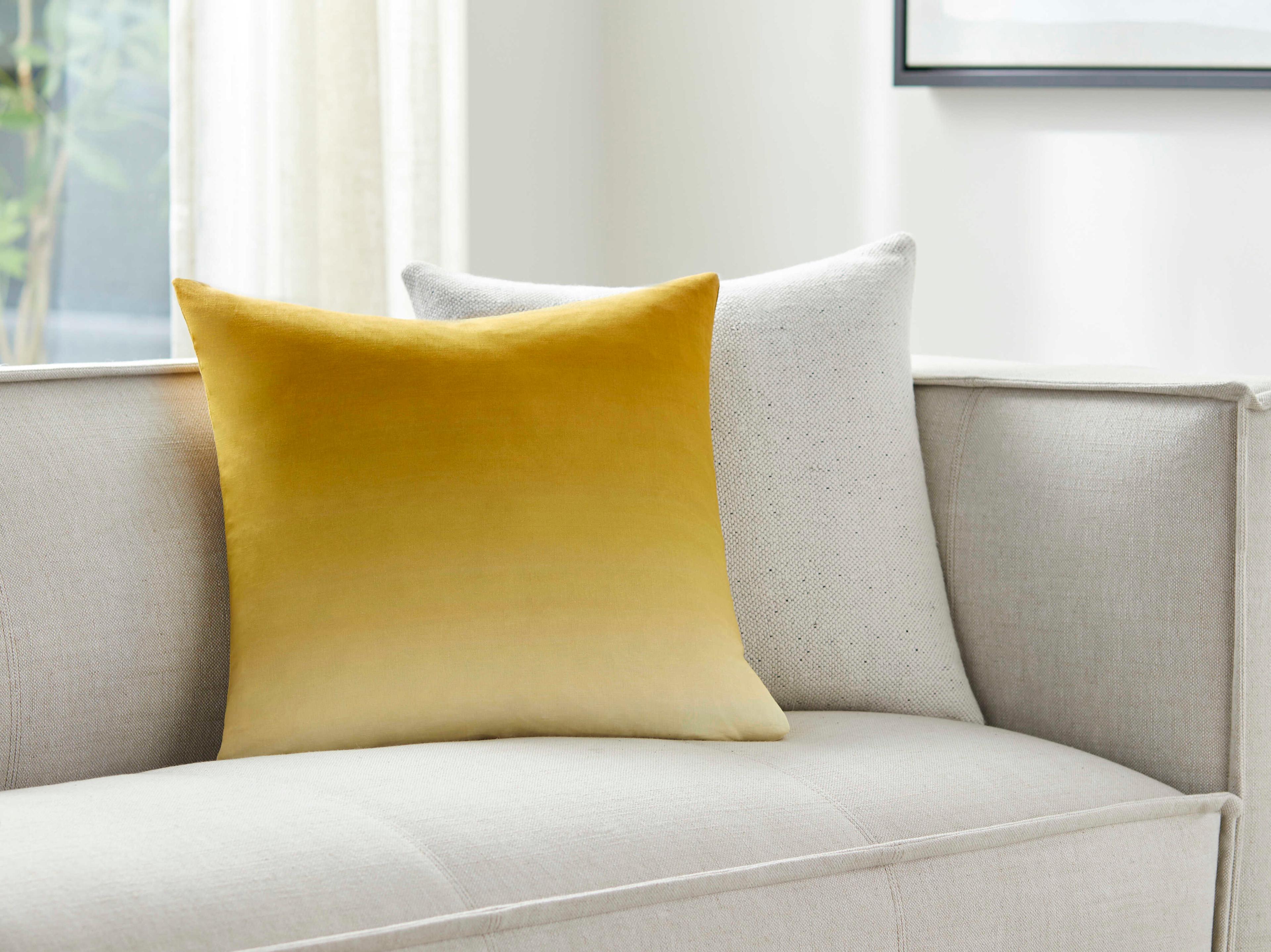 Surya Hyrum Mustard Pillow