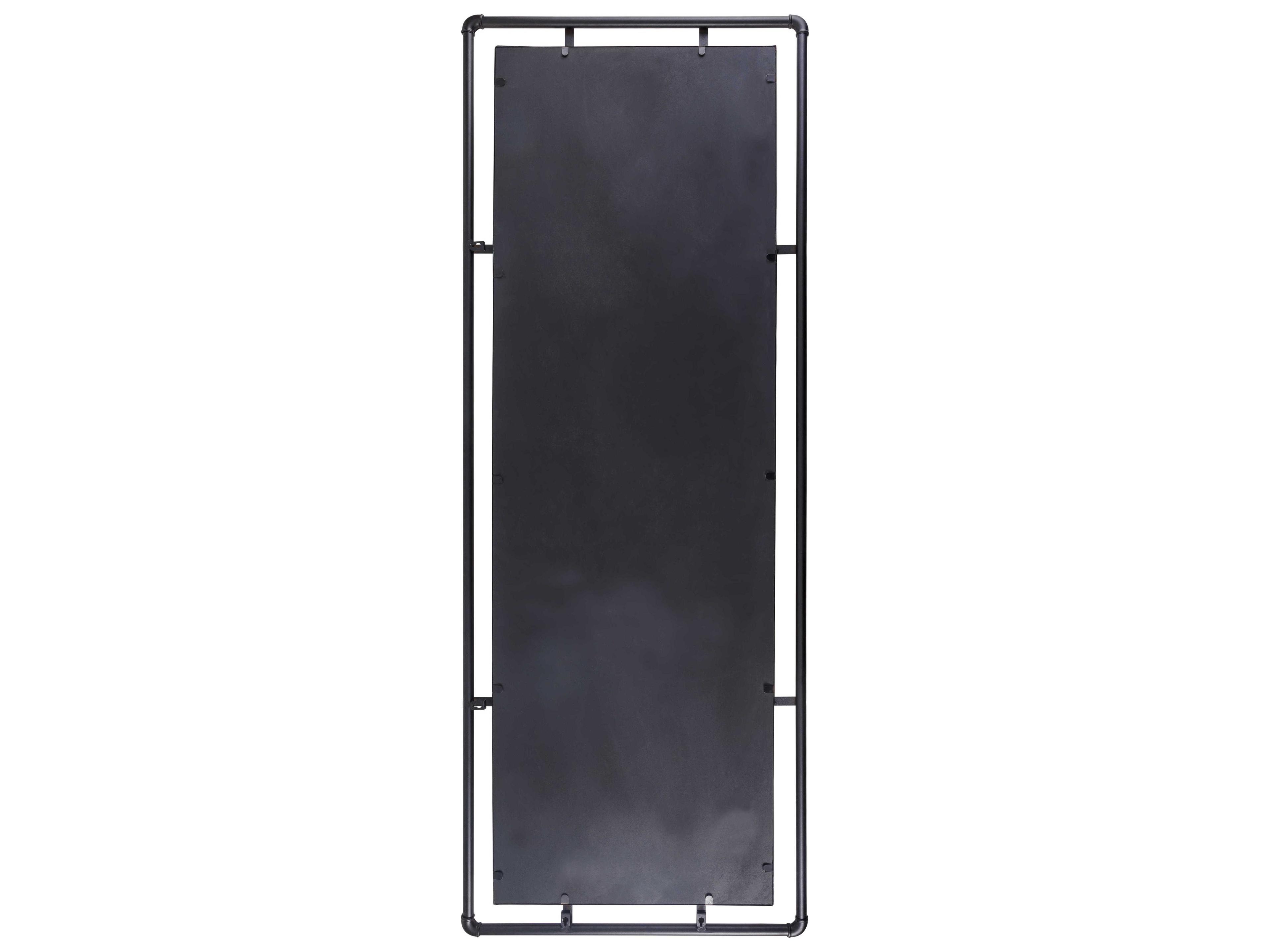 Surya Indus Black Rectangular Floor Mirror