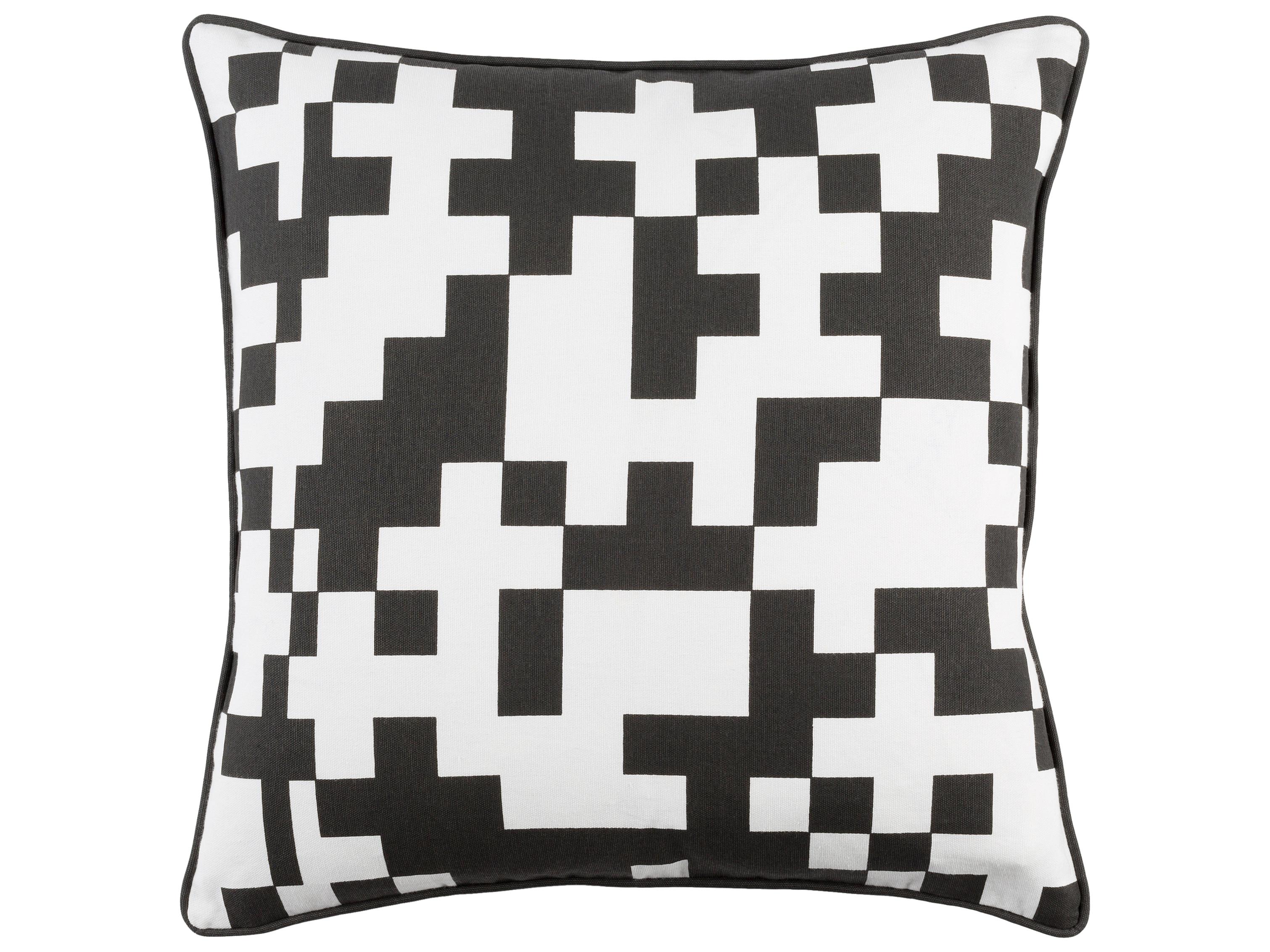 Surya Inga Black Pillow