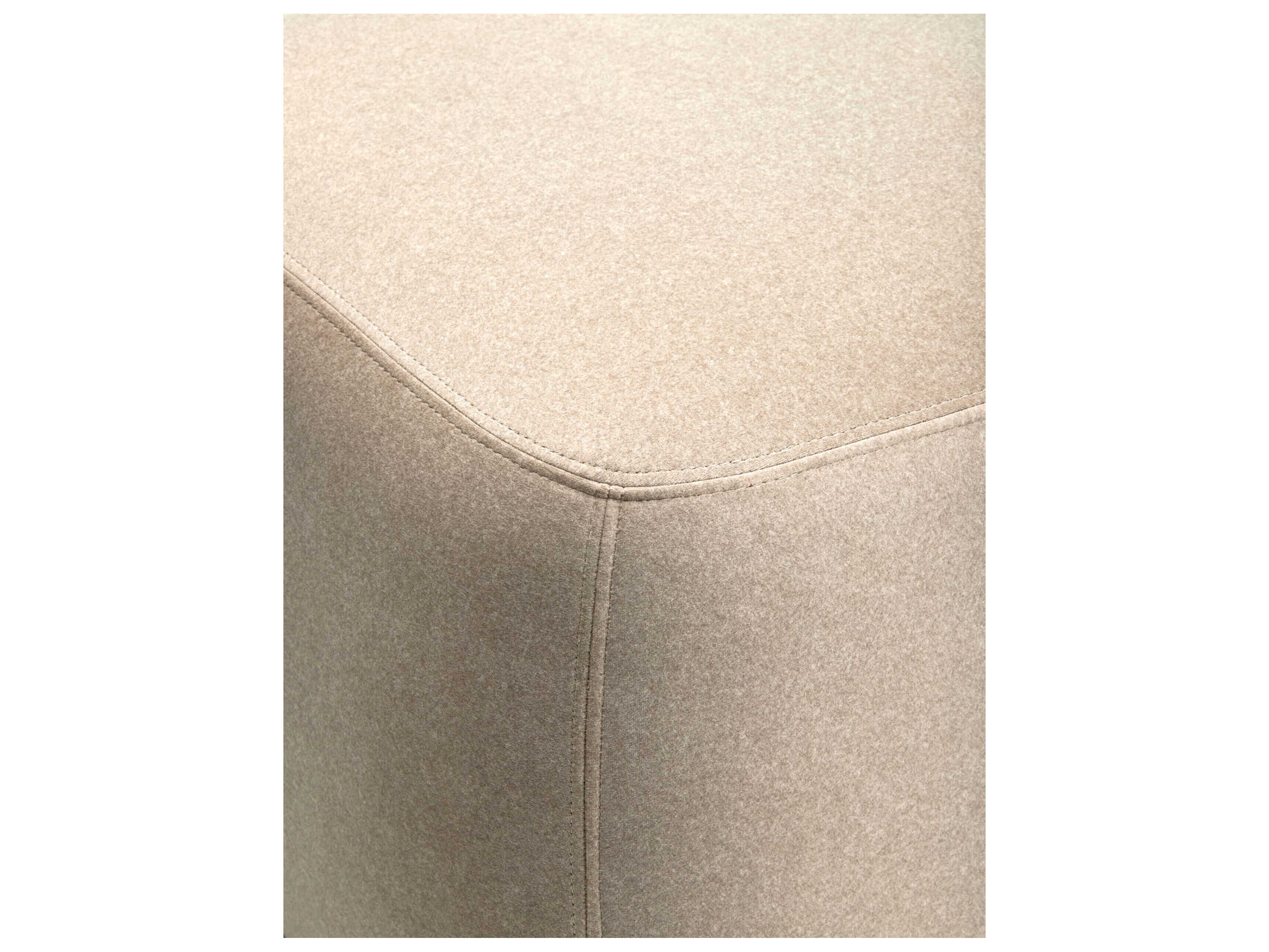 Surya Innaya Beige Upholstered Accent Bench