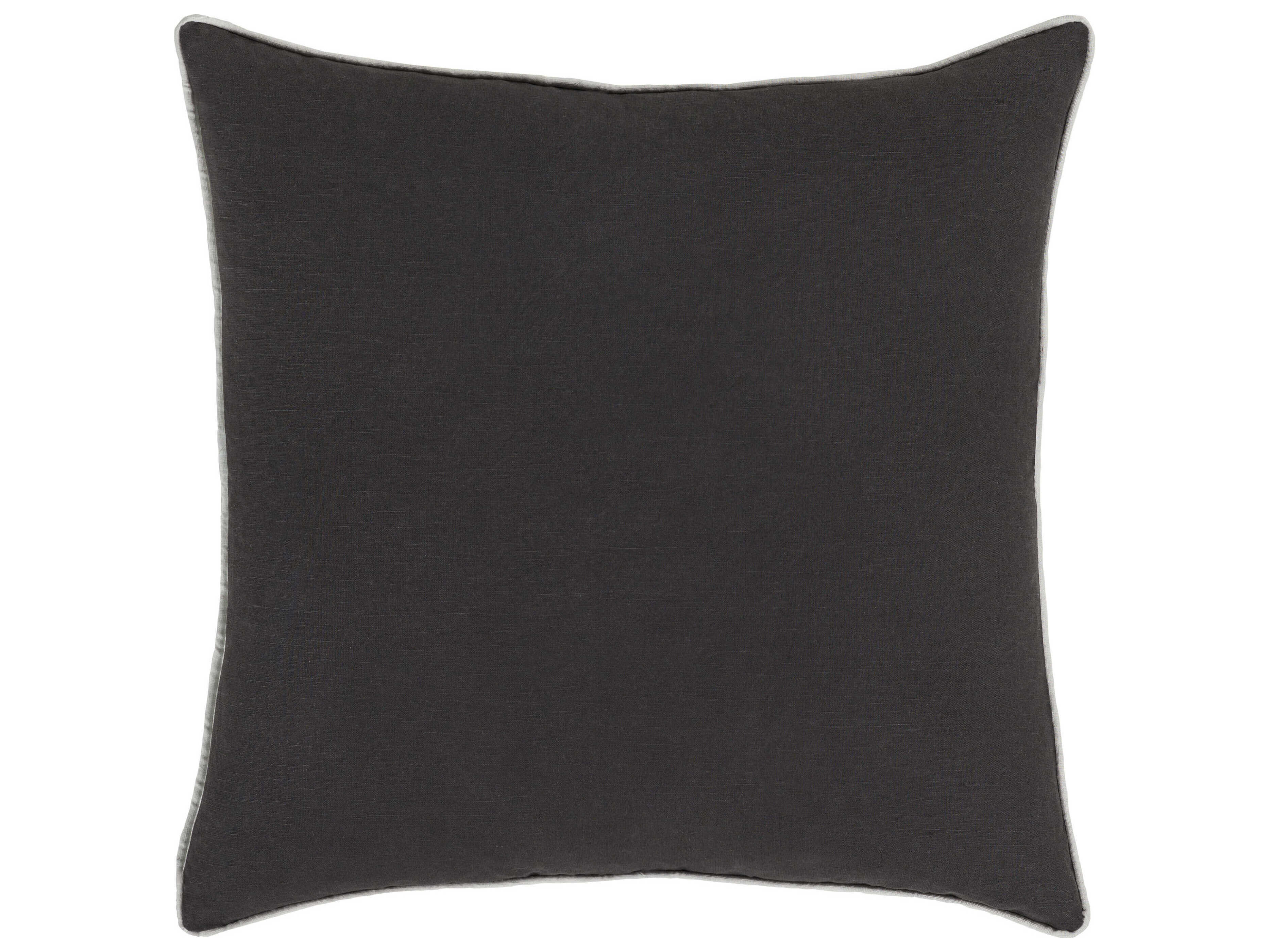 Surya Japanese Floral Black Pillow