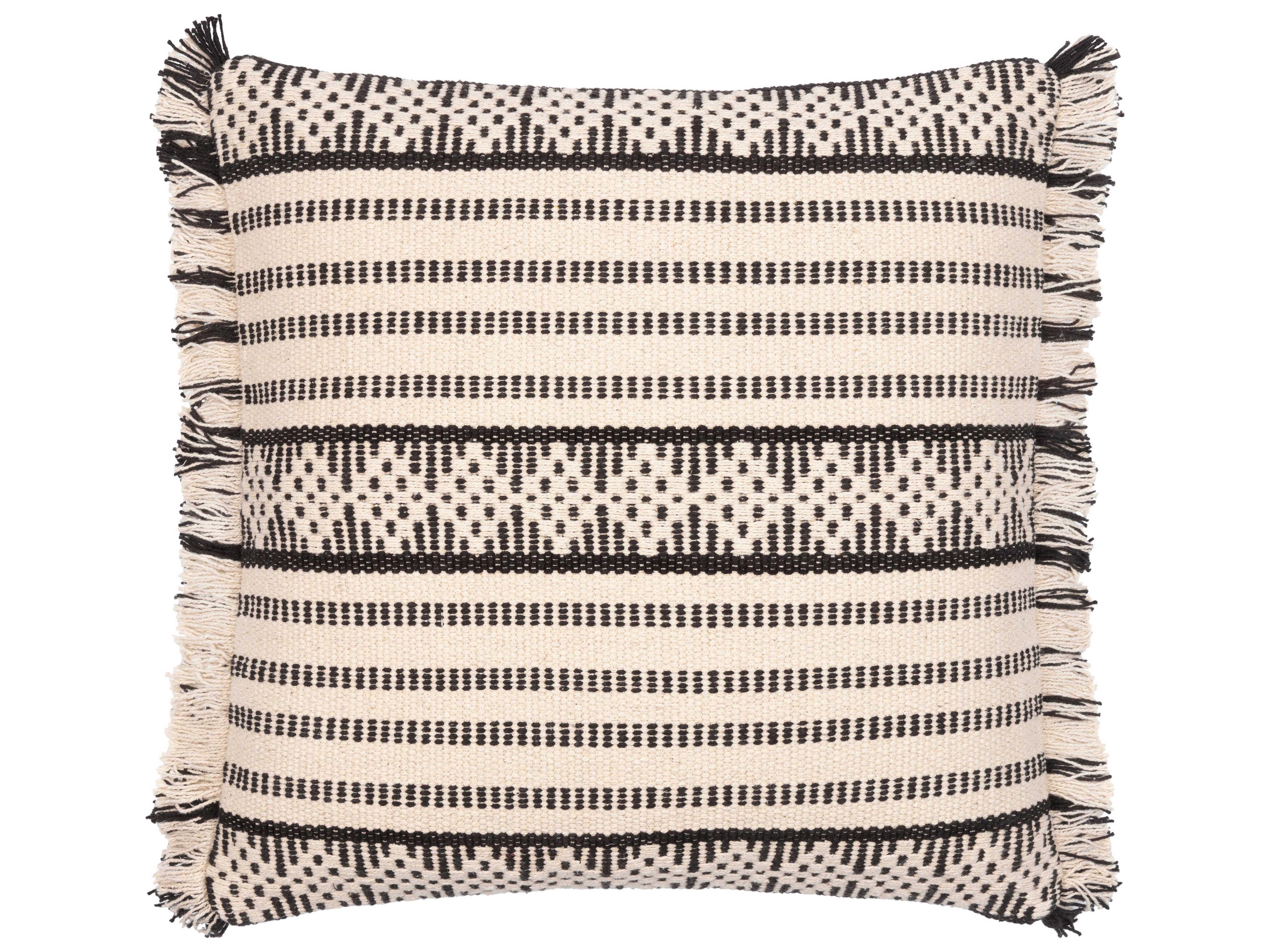 Surya Jasna Cream / Light Beige / Black Pillow