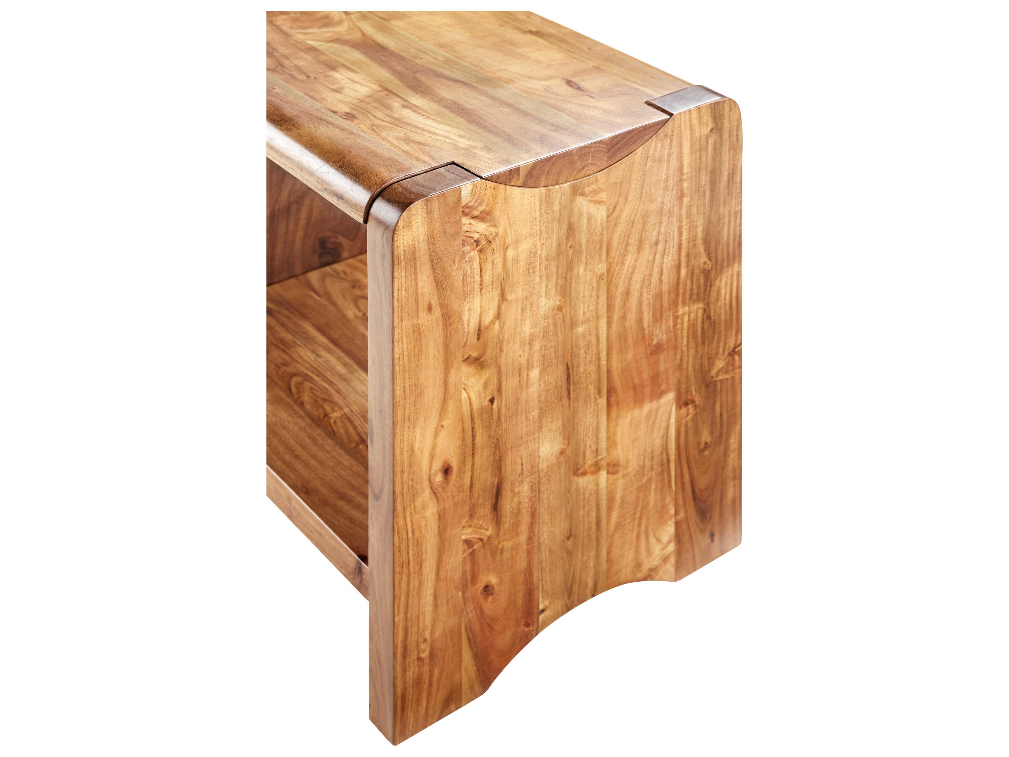 Surya Joiner Rectangular Wood Brown End Table