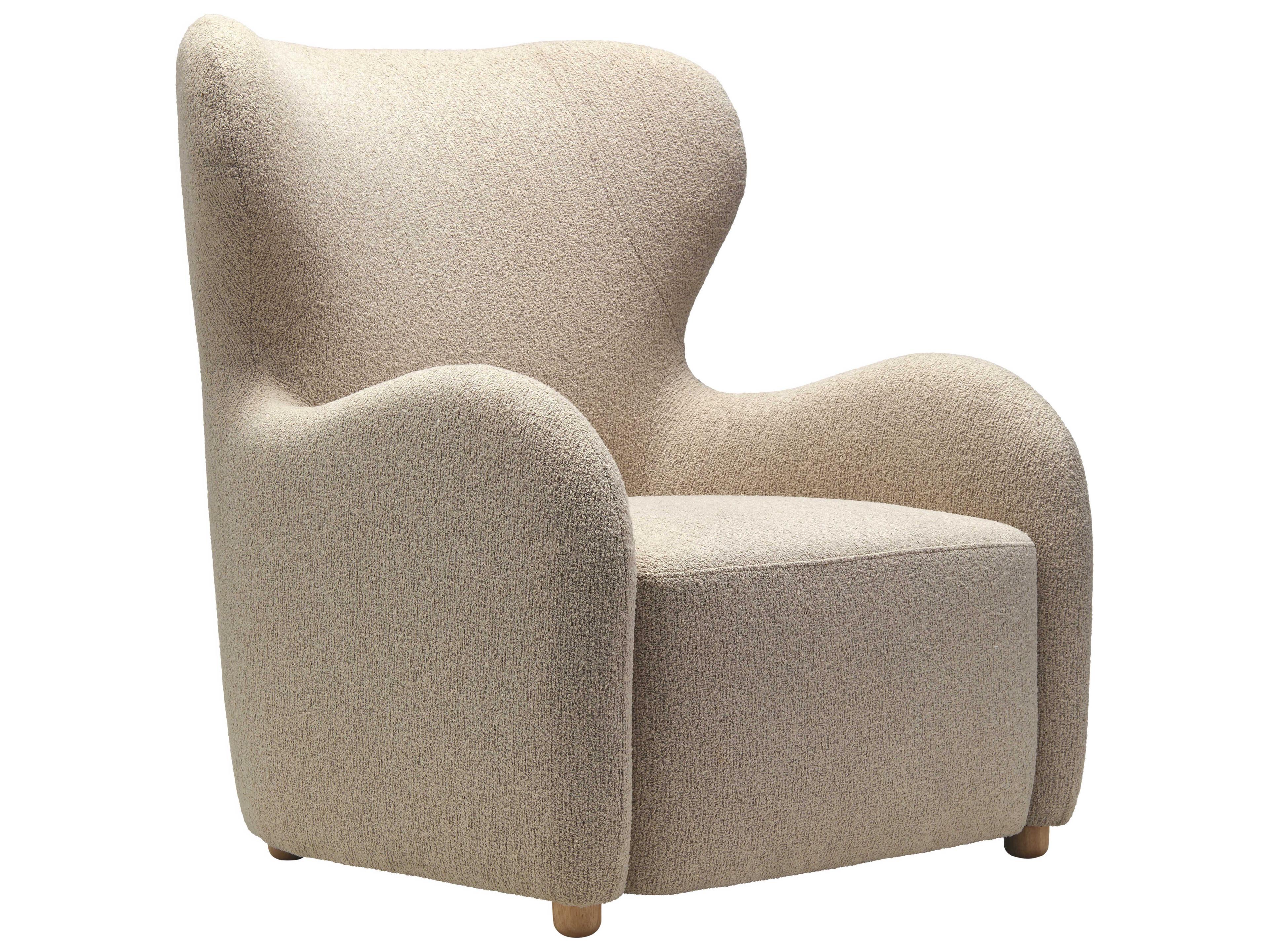 Surya Jacqui Beige Accent Chair