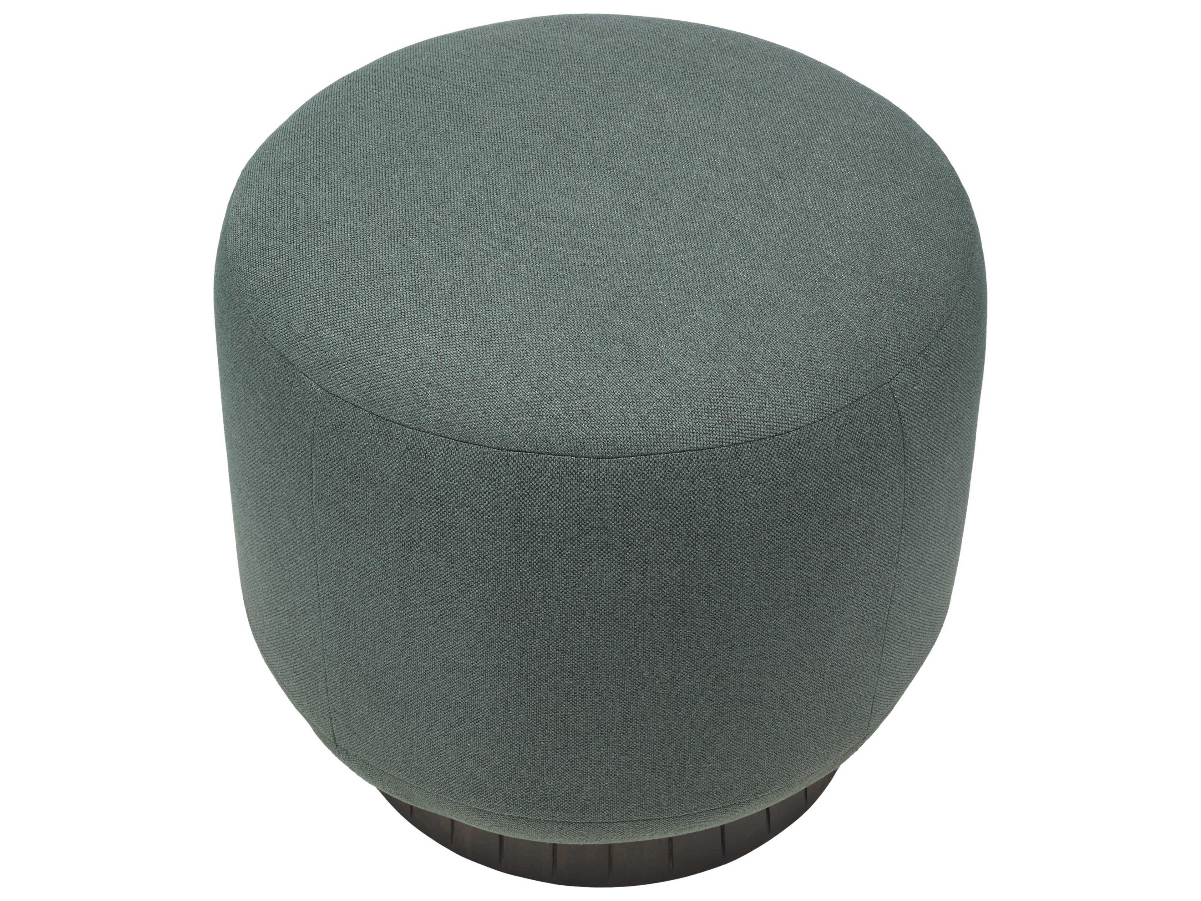 Surya Jayde Brown Green Upholstered Ottoman