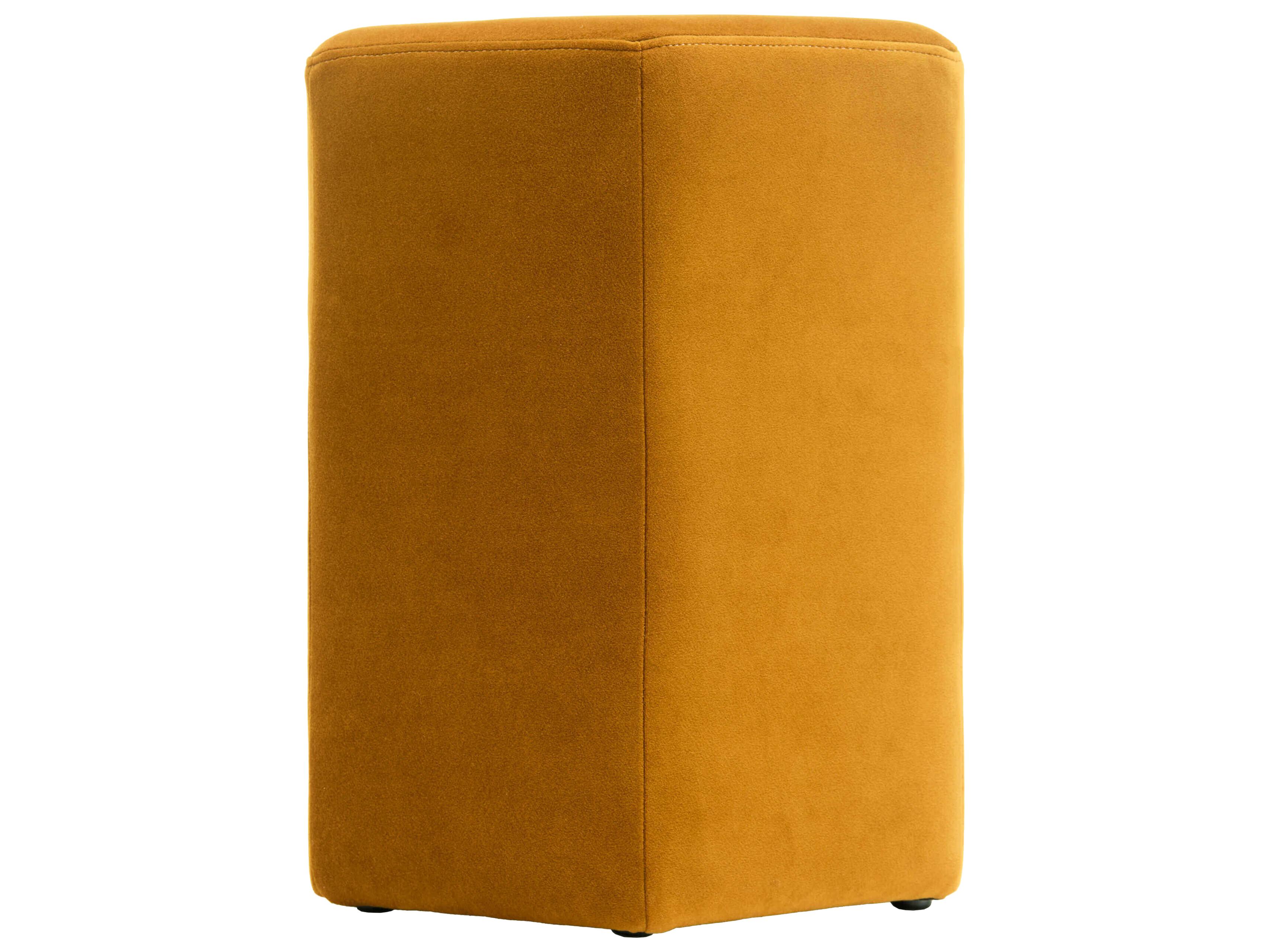 Surya Kaden Mustard Yellow Upholstered Ottoman