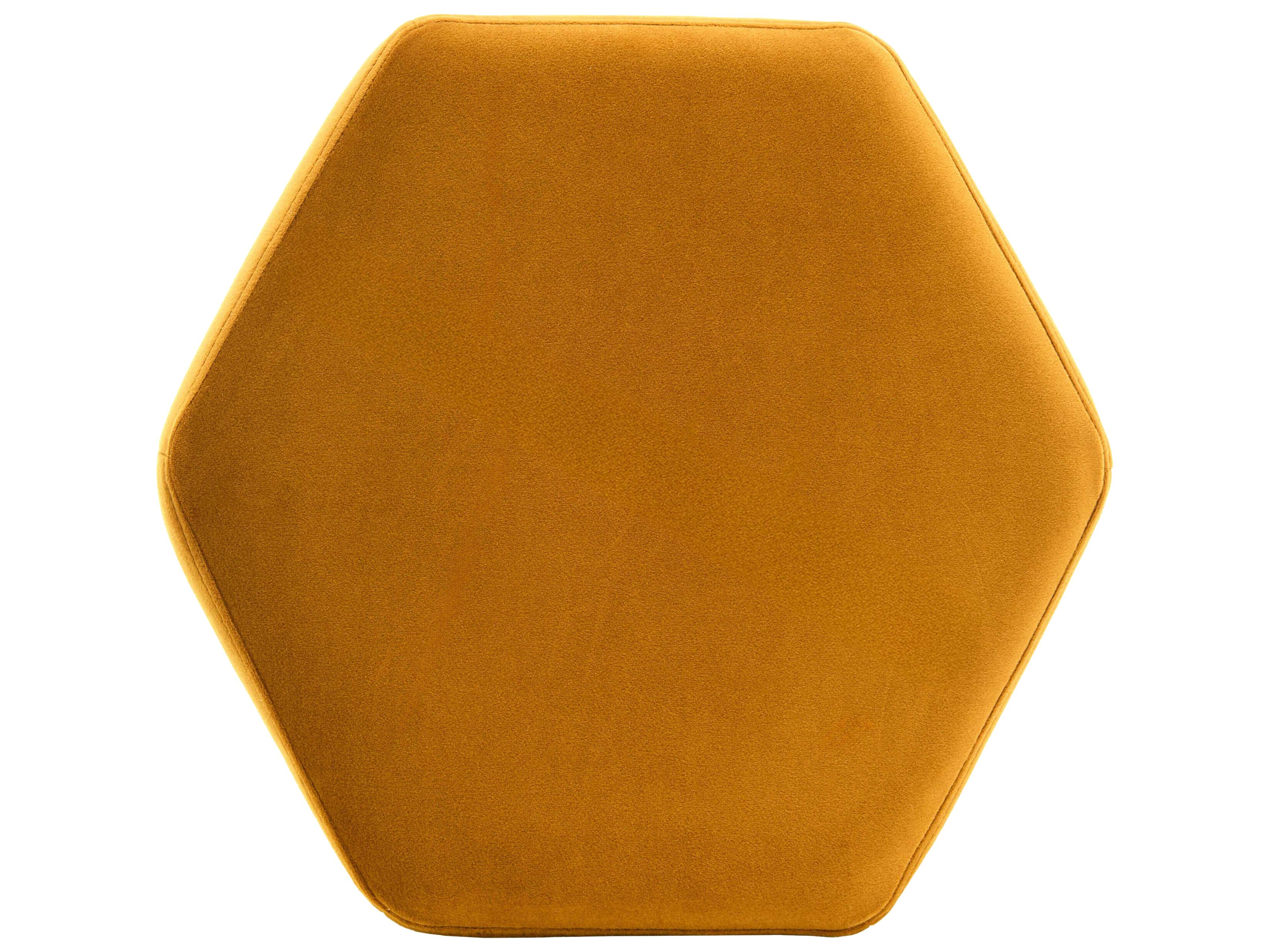 Surya Kaden Mustard Yellow Upholstered Ottoman