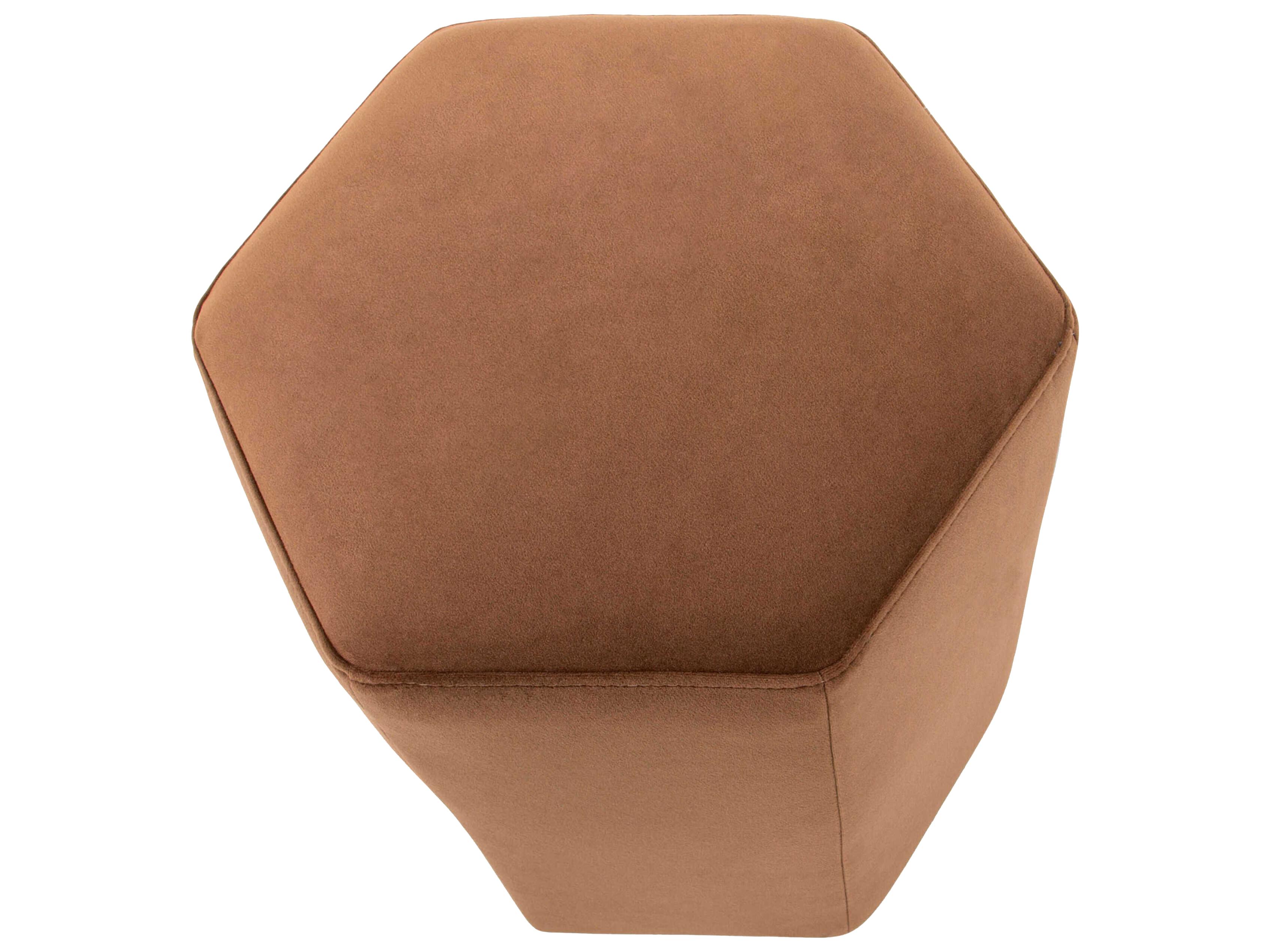 Surya Kaden Brown Upholstered Ottoman