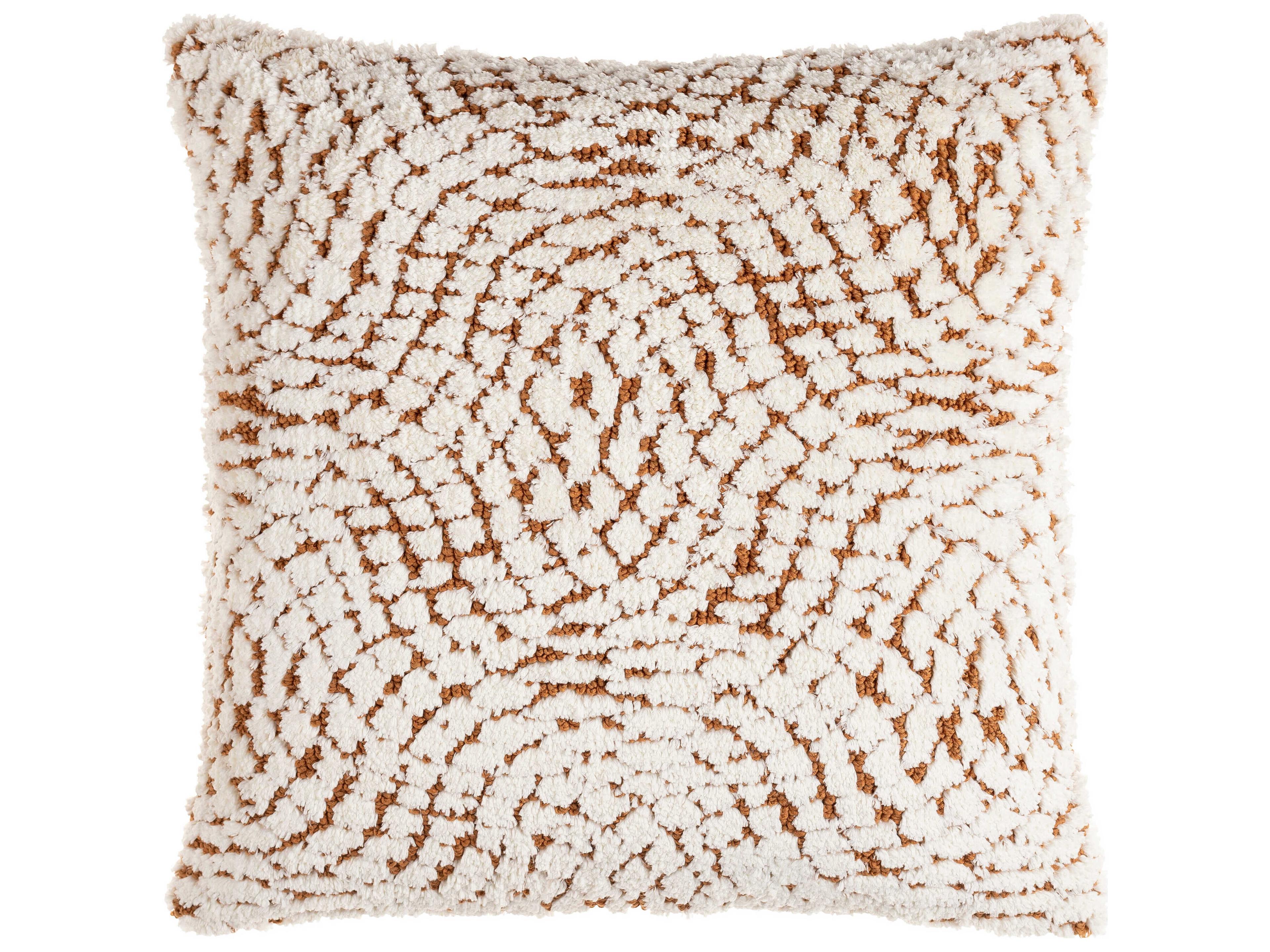 Surya Kabela Brown / Wheat / Ivory Pillow