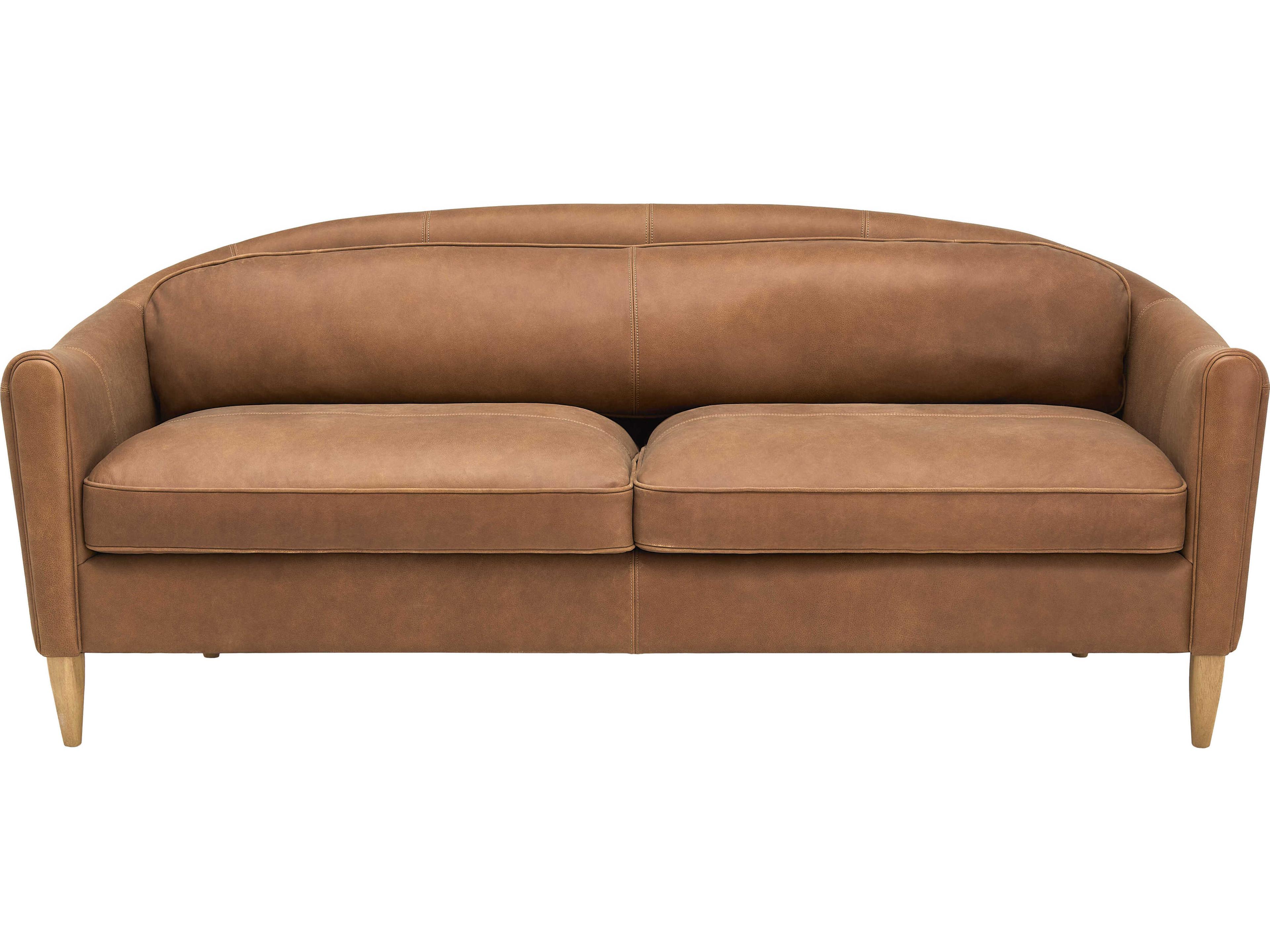 Surya Kenmare Brown Leather Sofa