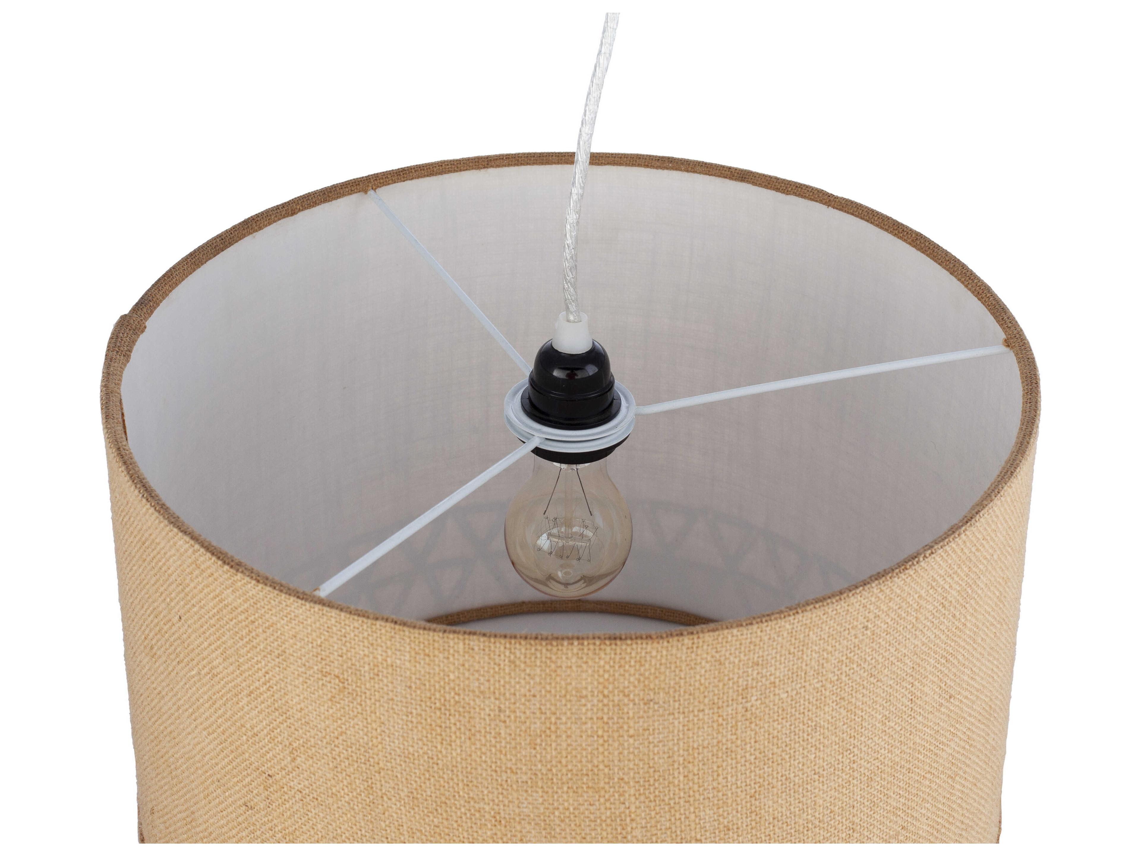 Surya Kohen 1-Light Tan Brown Pendant