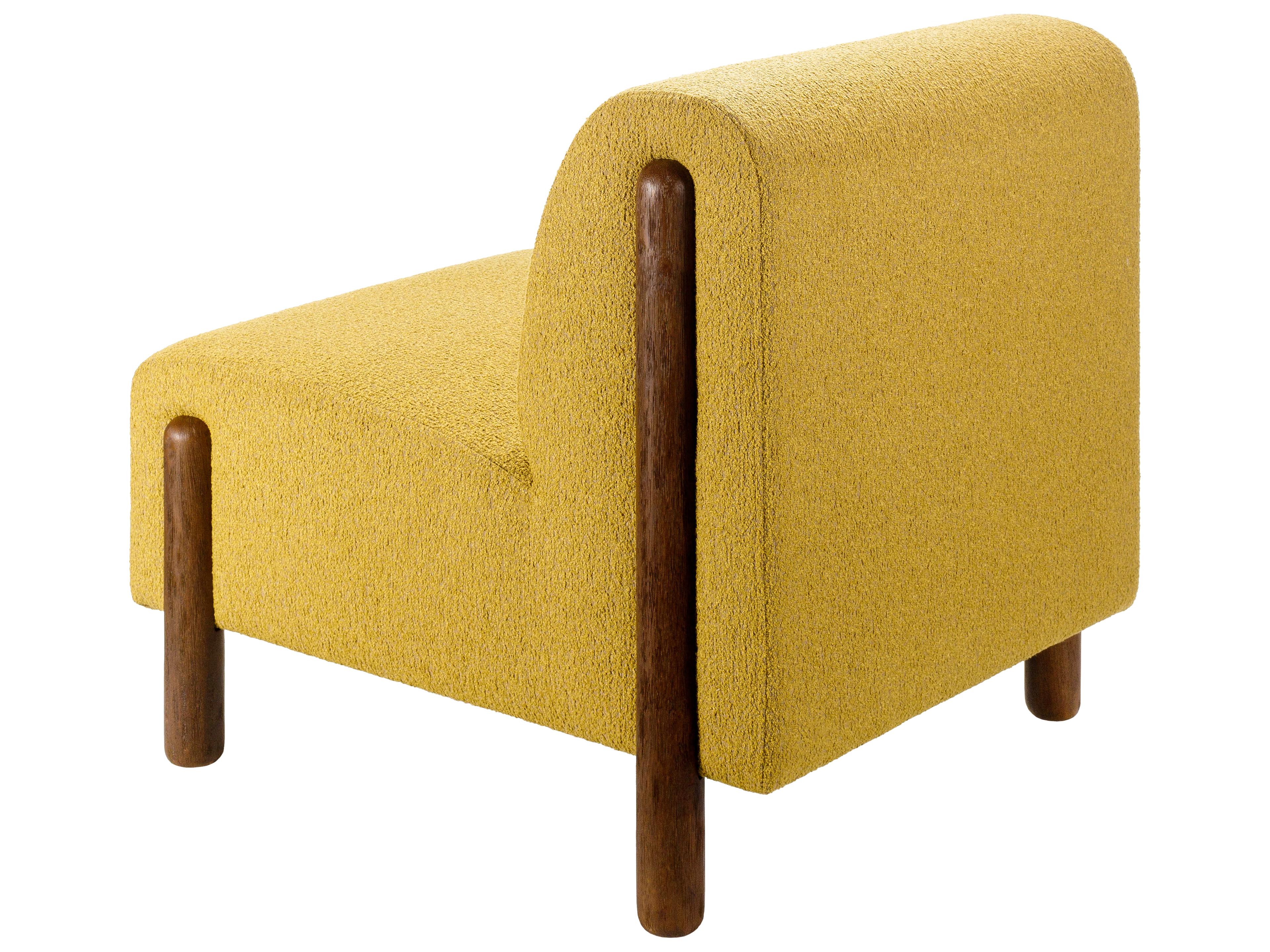 Surya Kenwood Yellow Fabric Accent Chair