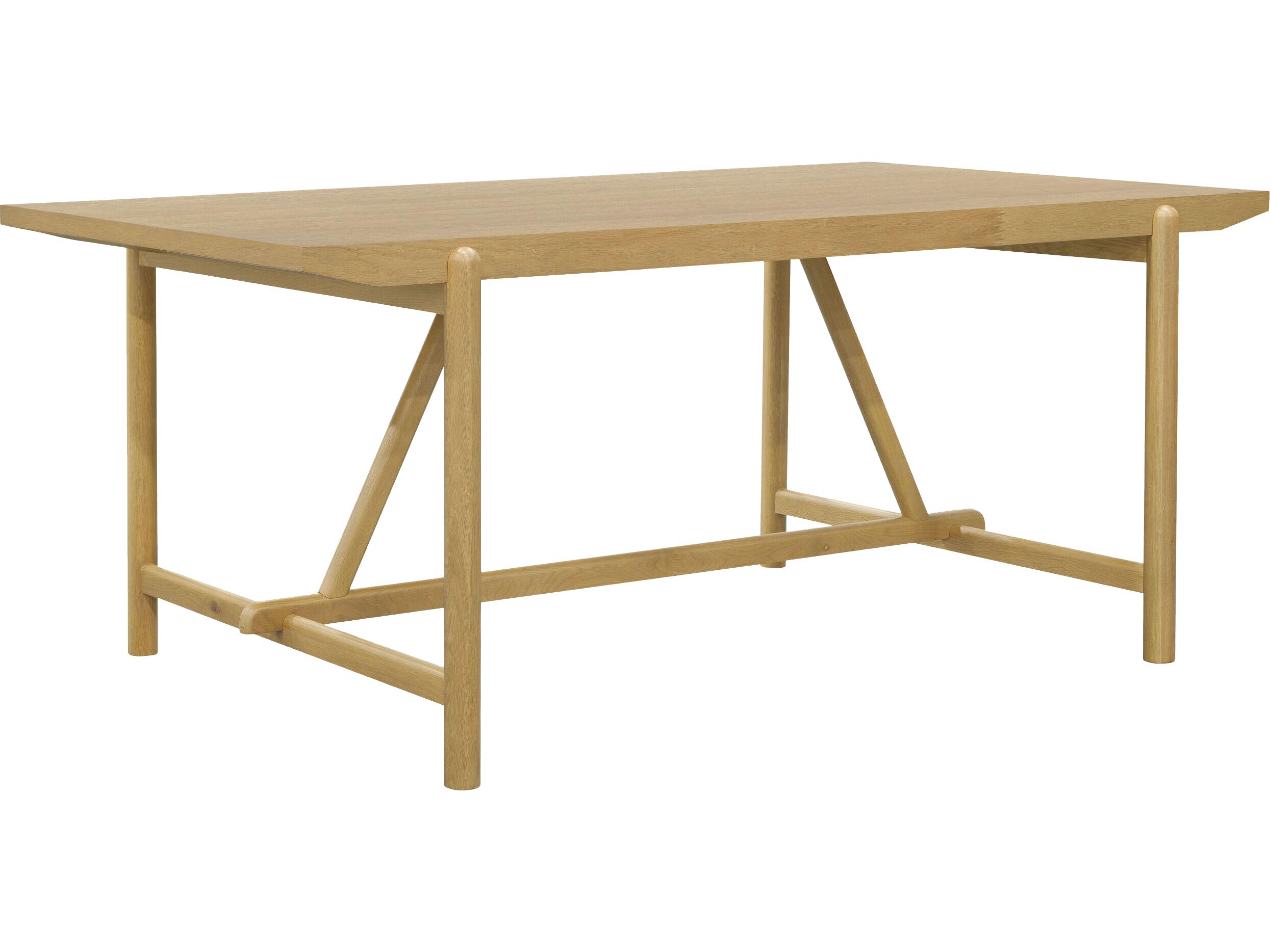 Surya Keating Rectangular Wood Wheat Dining Table