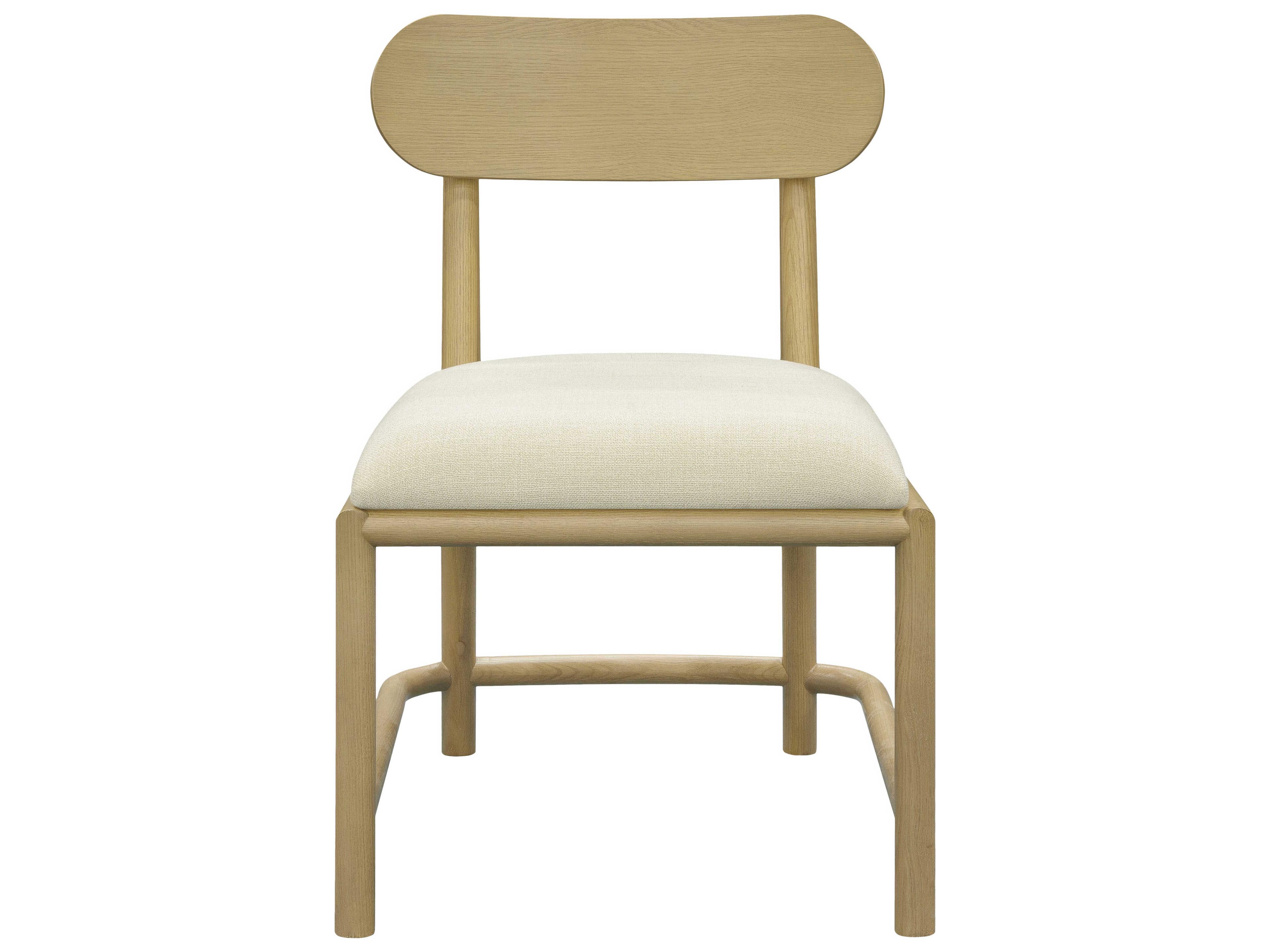 Surya Keating Plywood Beige Upholstered Armless Dining Chair Set of 2