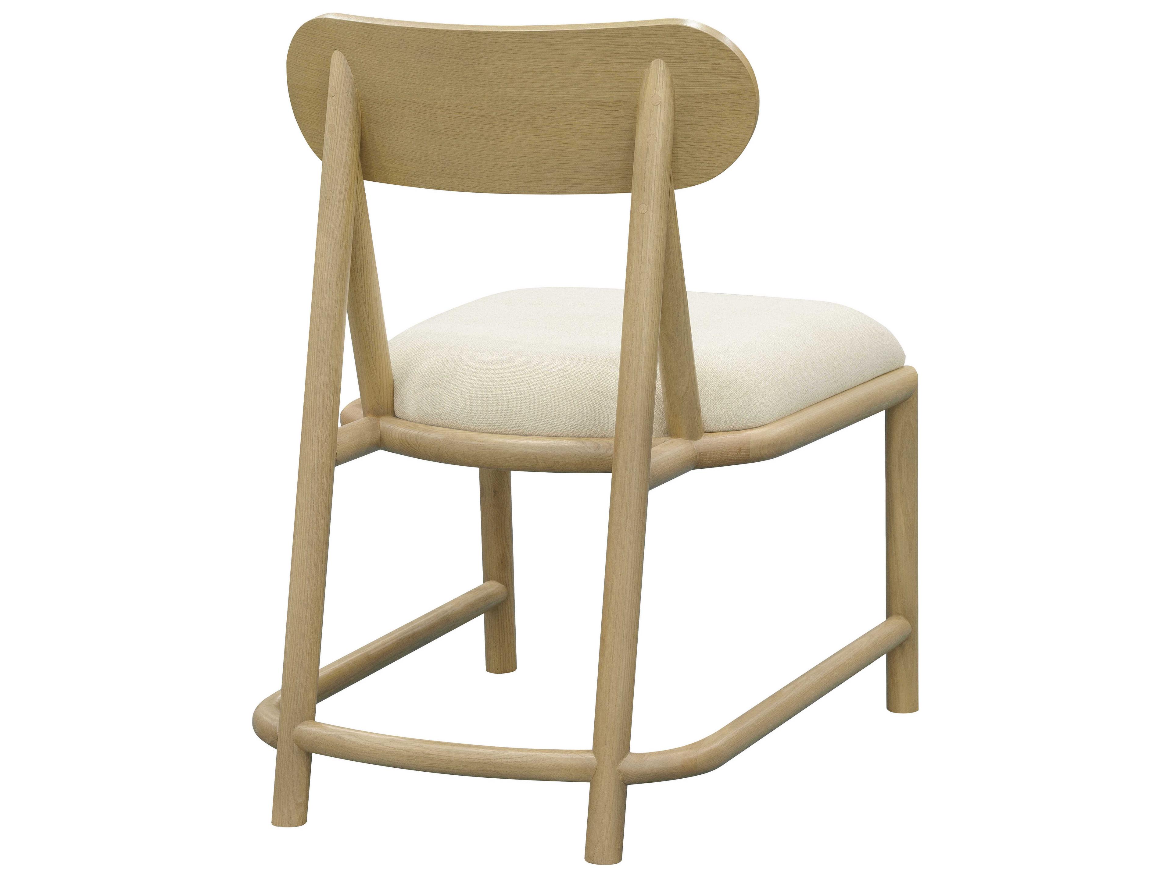 Surya Keating Plywood Beige Upholstered Armless Dining Chair Set of 2