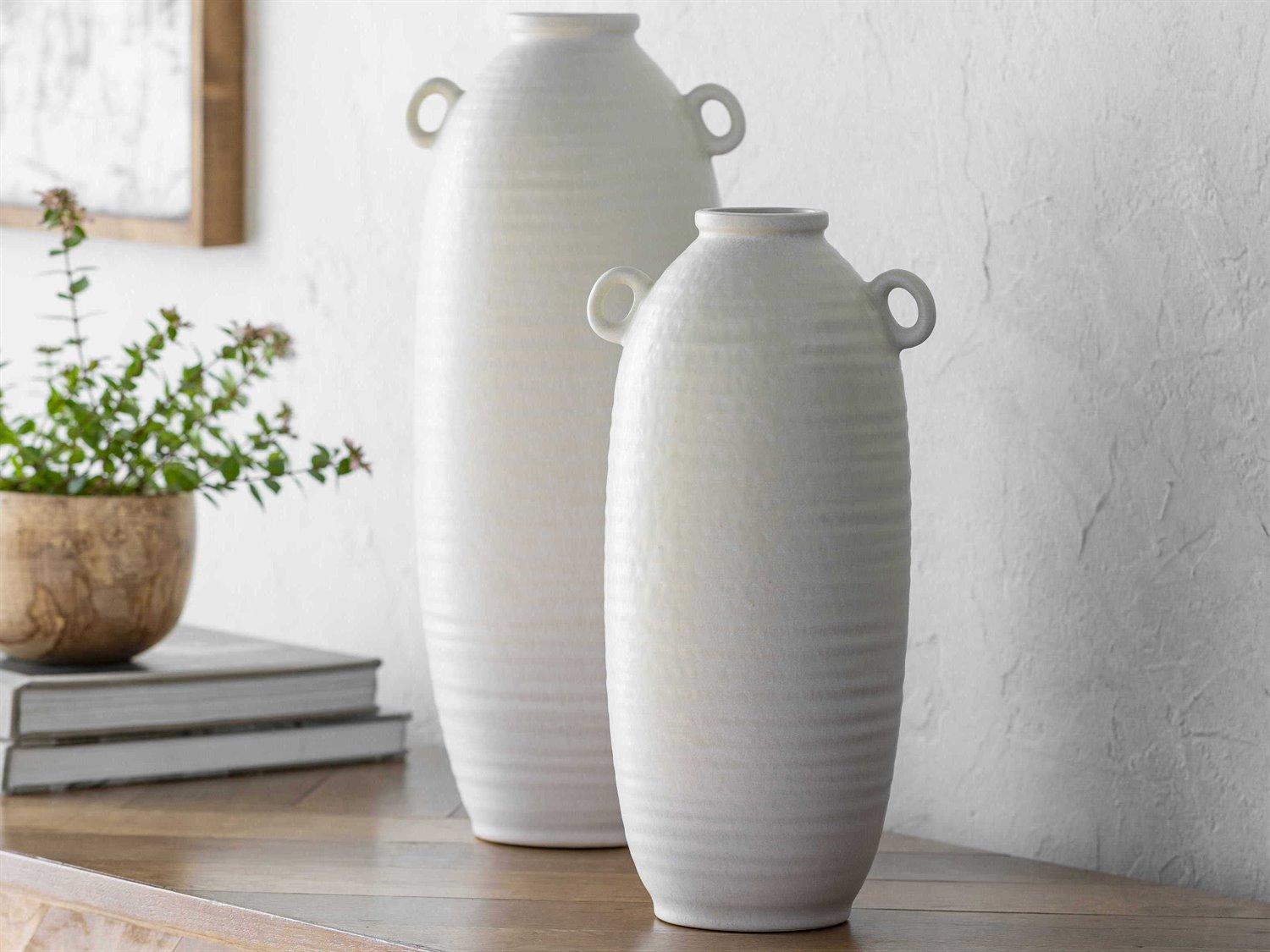 Surya Kushan Cream Vase Set of 2