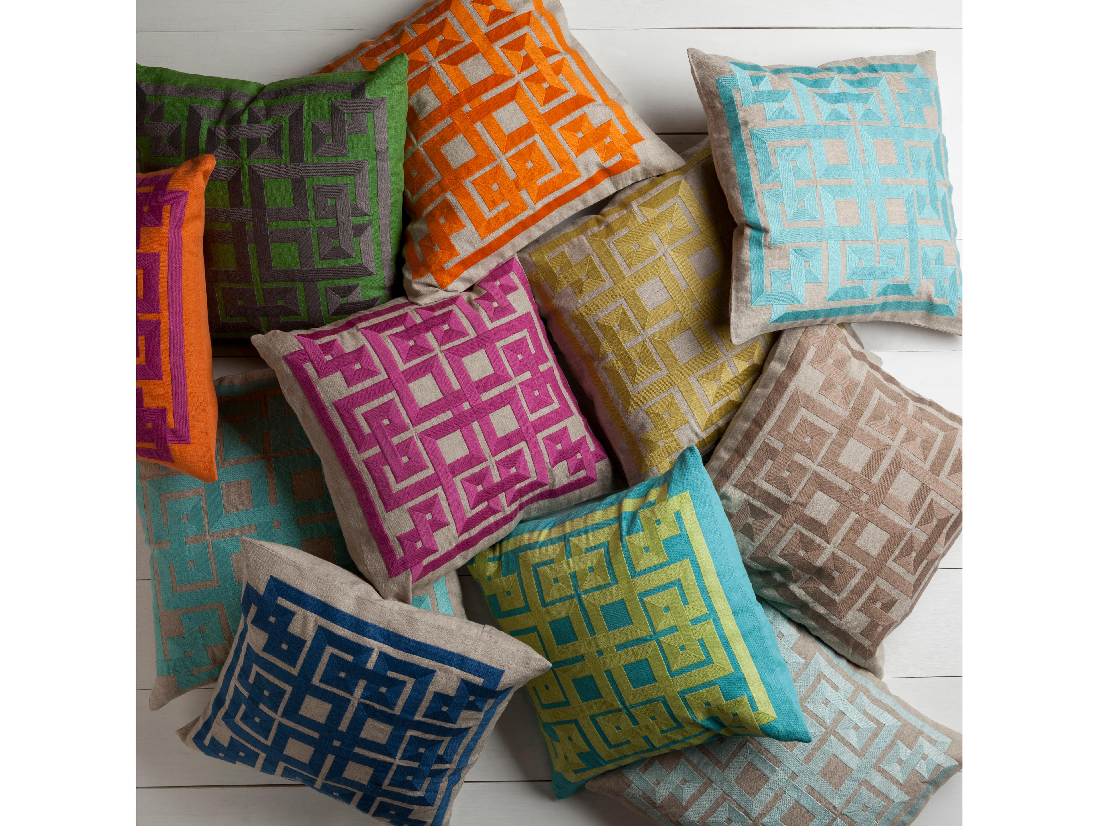 Surya Gramercy Taupe Pillow