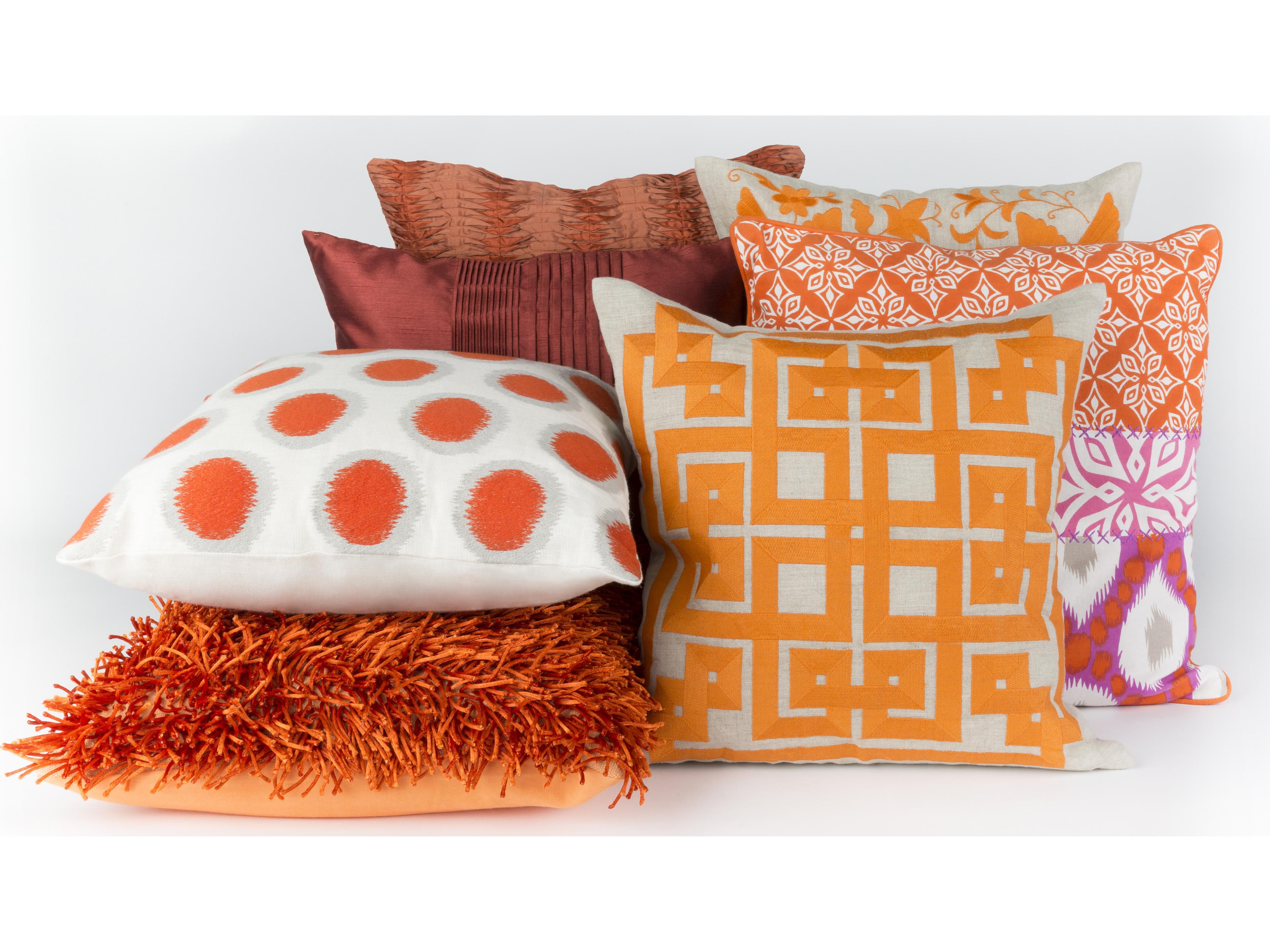 Surya Gramercy Burnt Orange Pillow